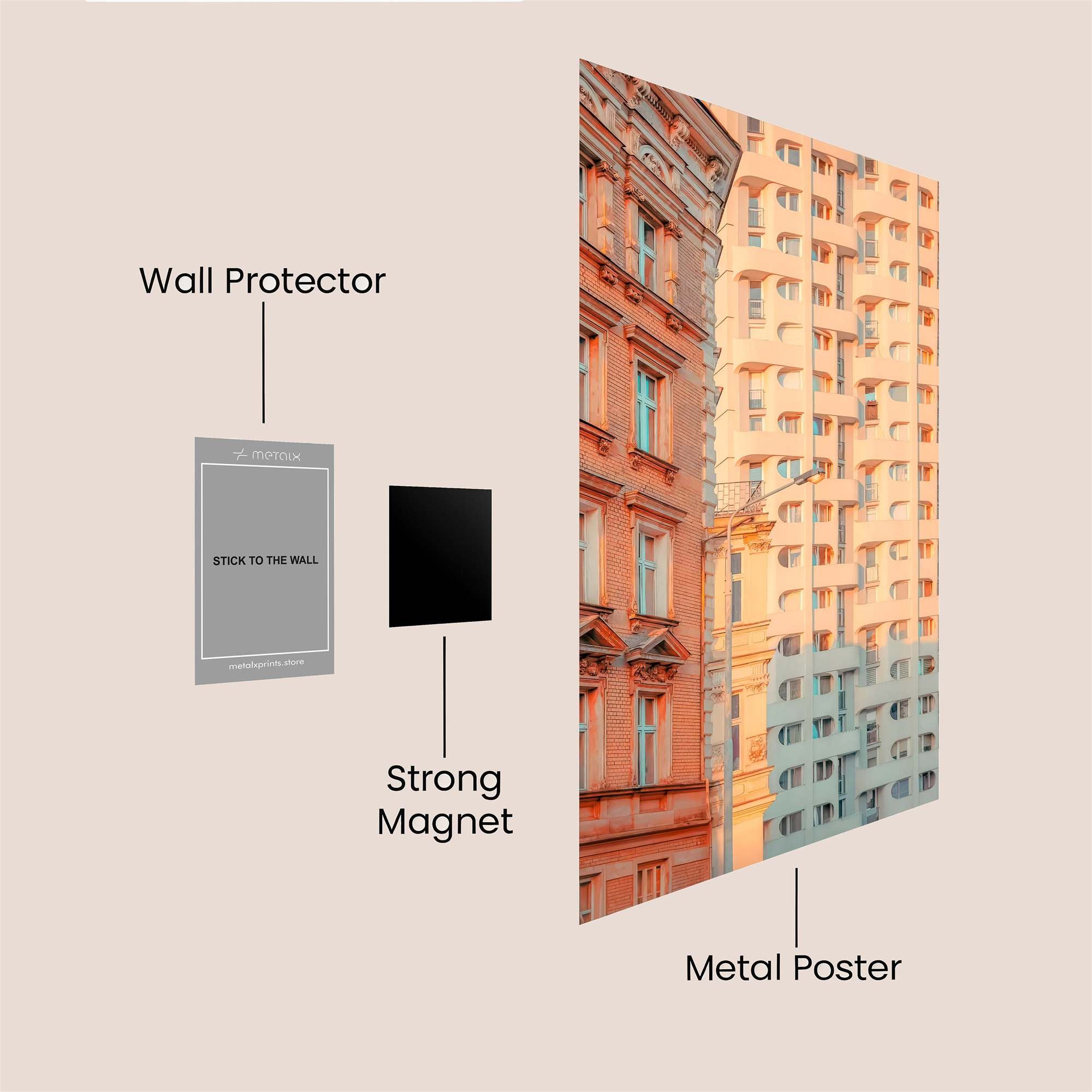 Architectural Contrast Safe Wall Magnetic / M