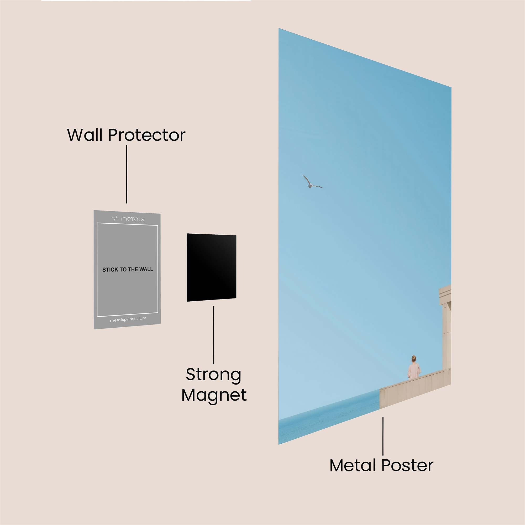 Solitude Serenity Safe Wall Magnetic / M