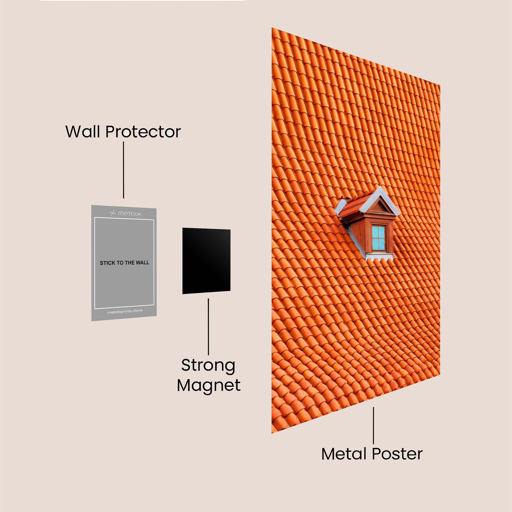 Roof Serenity Safe Wall Magnetic / M