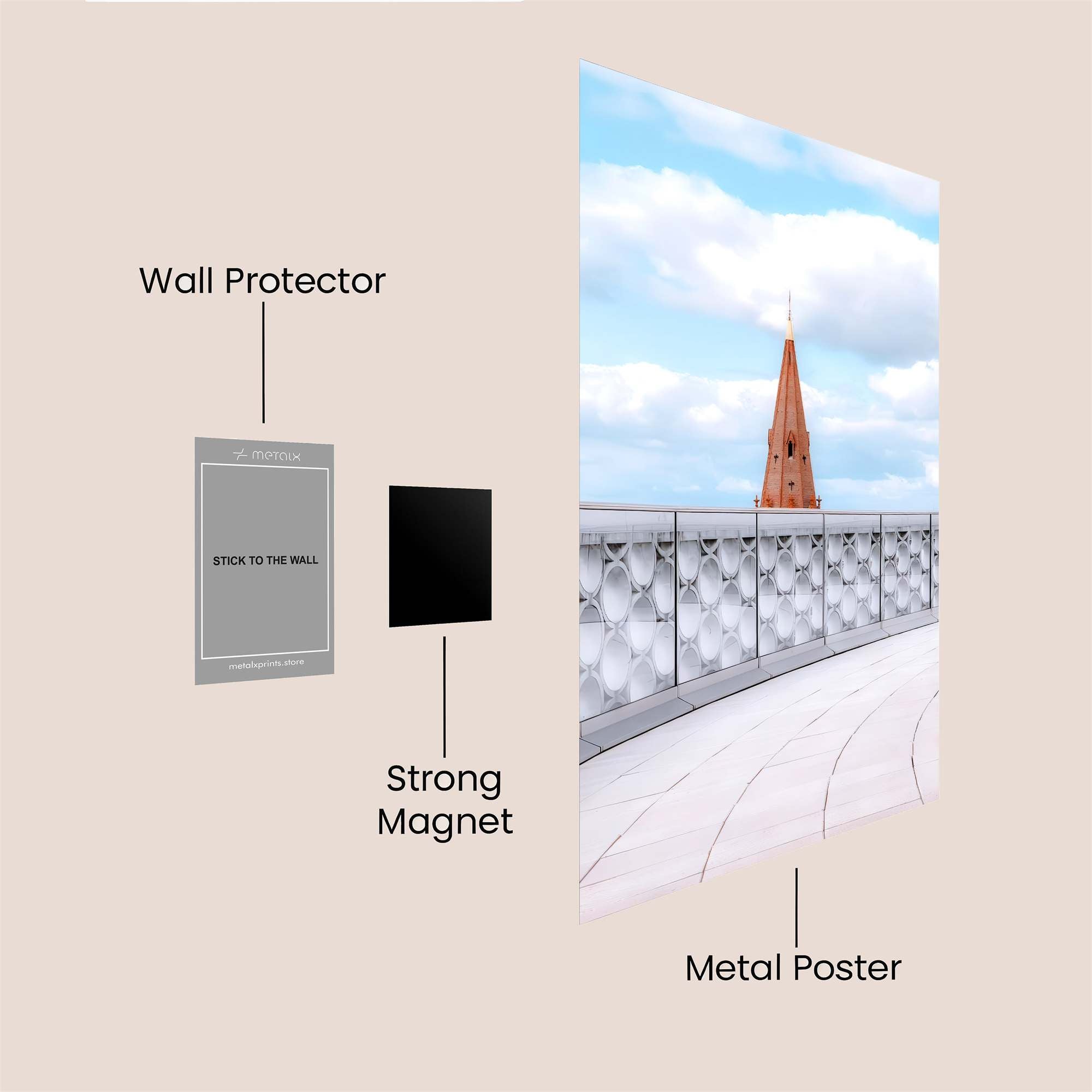 Spire Serenity Safe Wall Magnetic / M