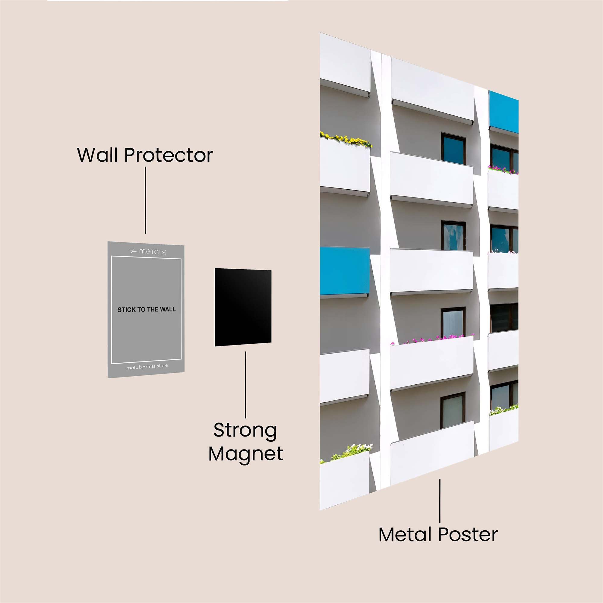 Urban Serenity Safe Wall Magnetic / M