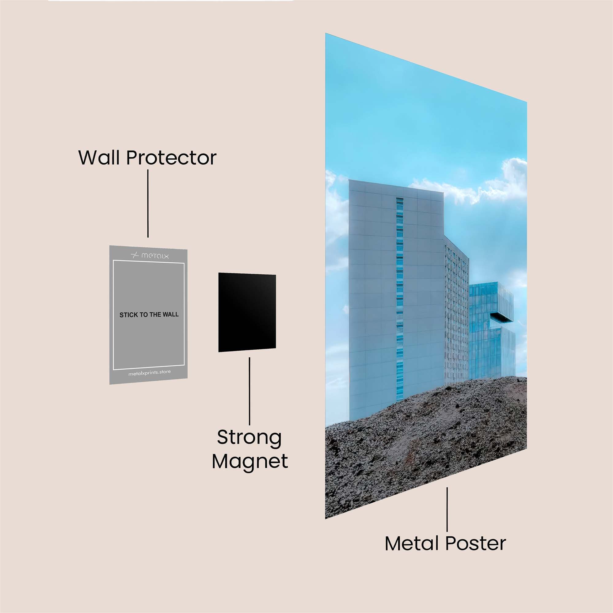 Skyward Solitude Safe Wall Magnetic / M