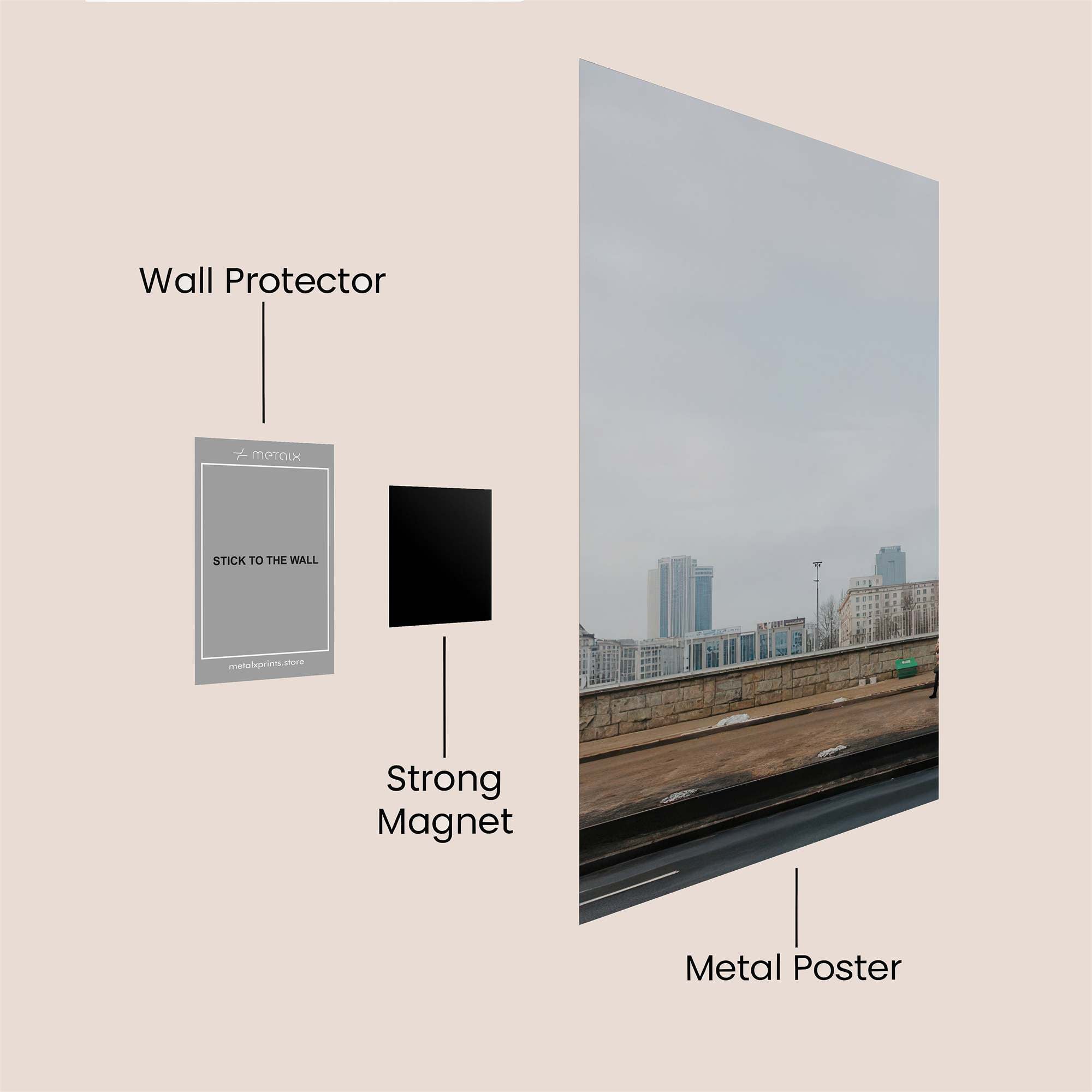 City Drabness Safe Wall Magnetic / M