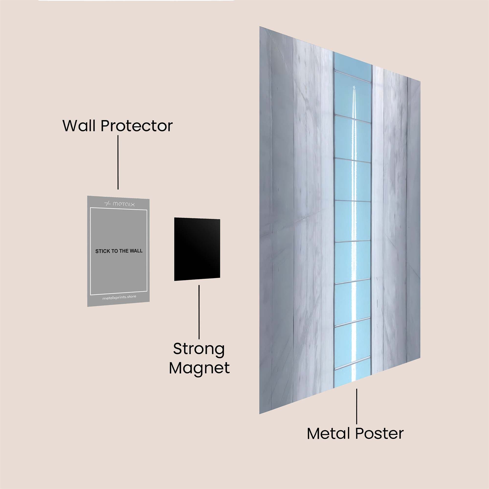 Colorful Serenity Safe Wall Magnetic / M