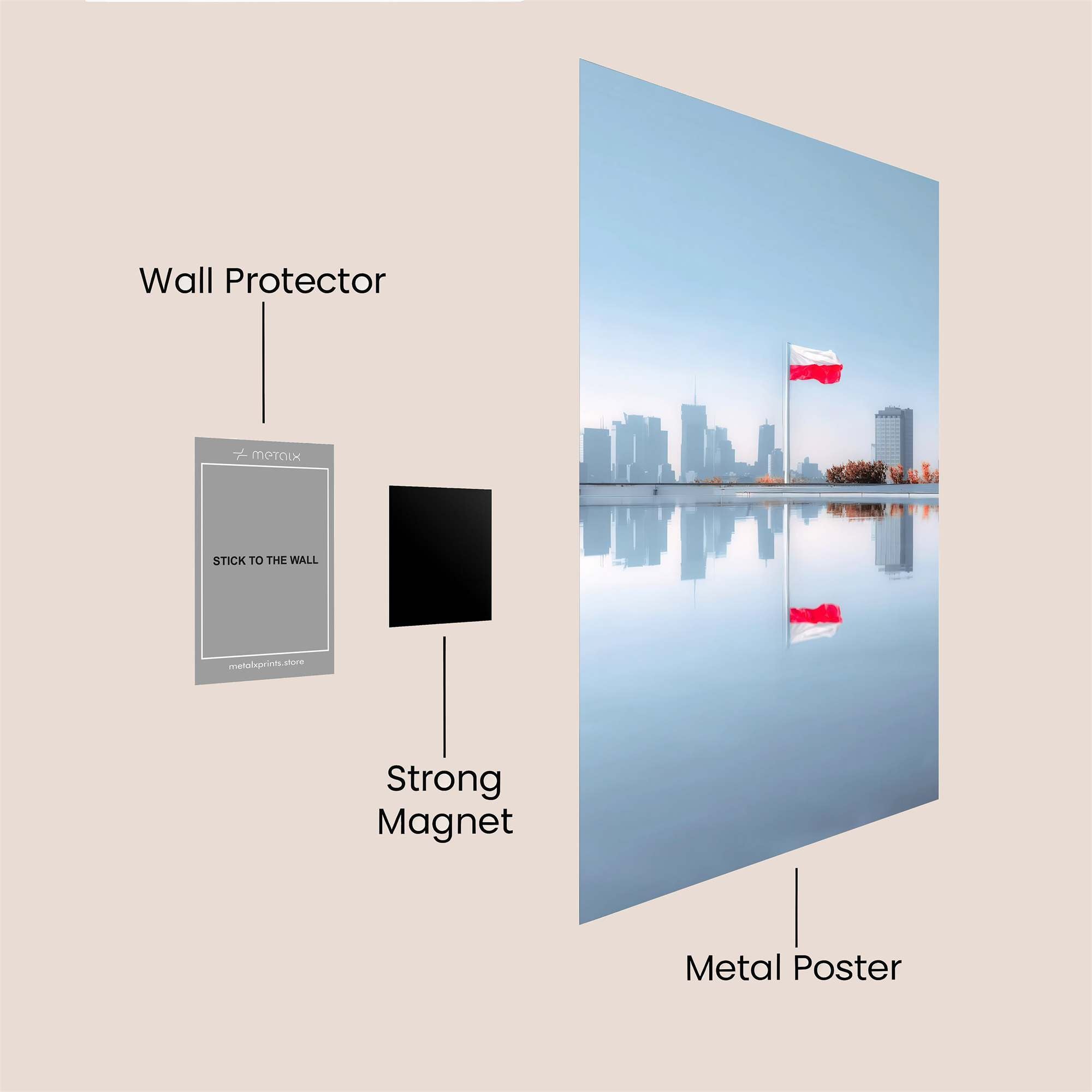 Warsaw Serenity Safe Wall Magnetic / M