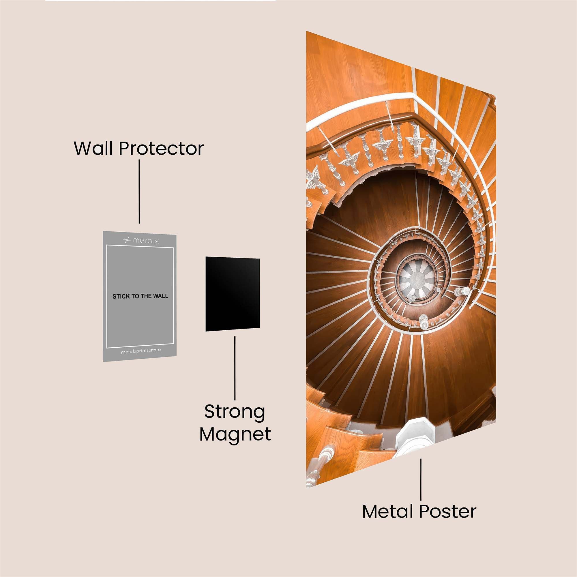 Spiral Serenity Safe Wall Magnetic / M