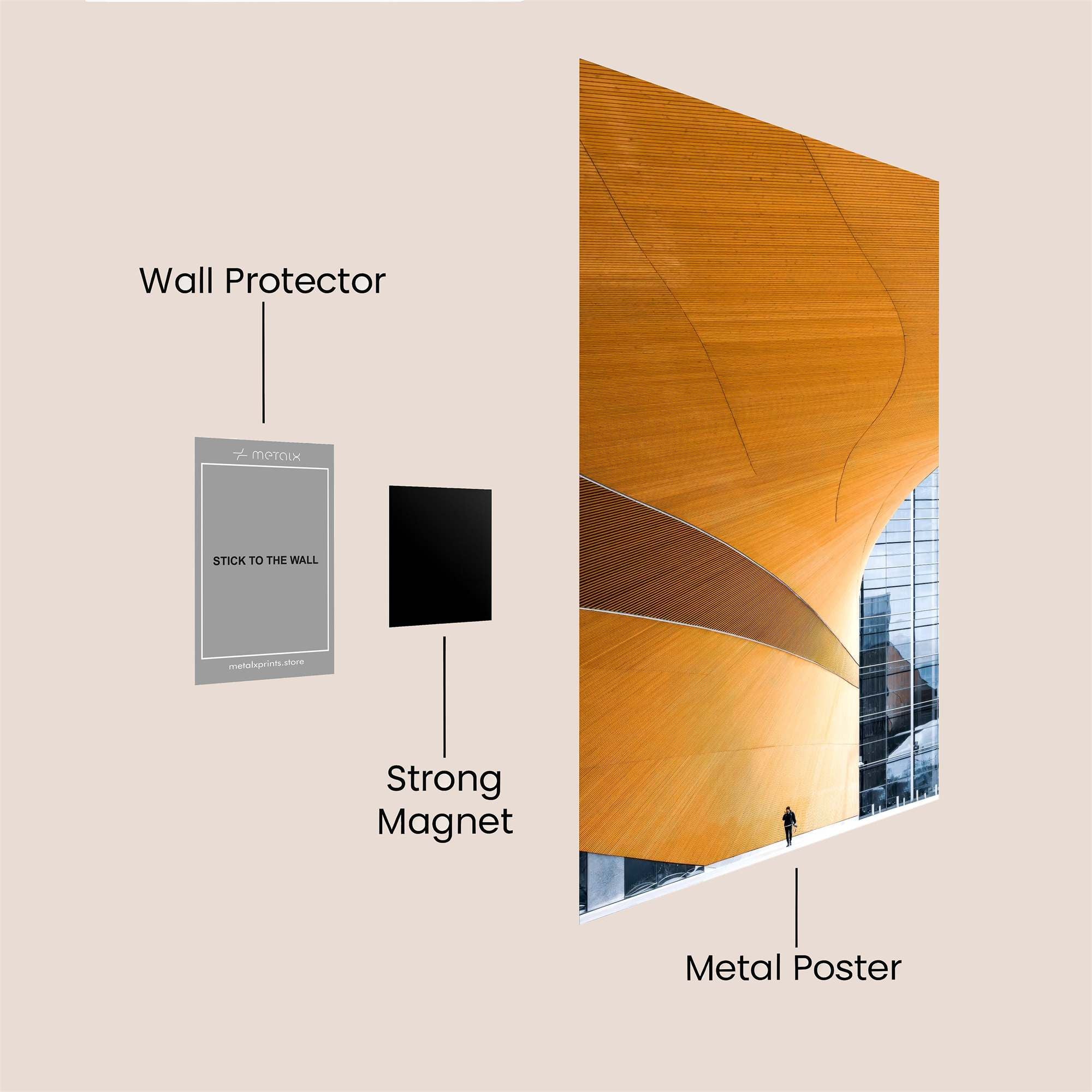 Harpa Serenity Safe Wall Magnetic / M
