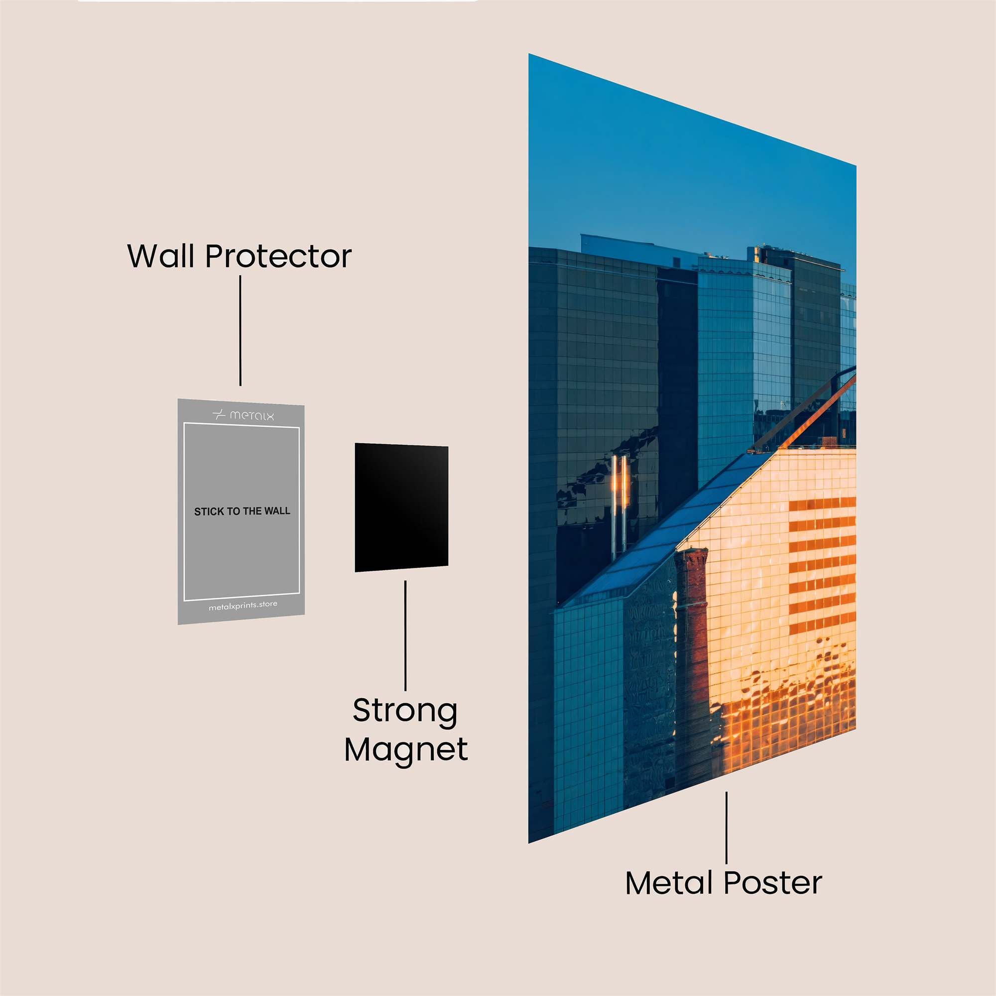 Skyline Serenity Safe Wall Magnetic / M