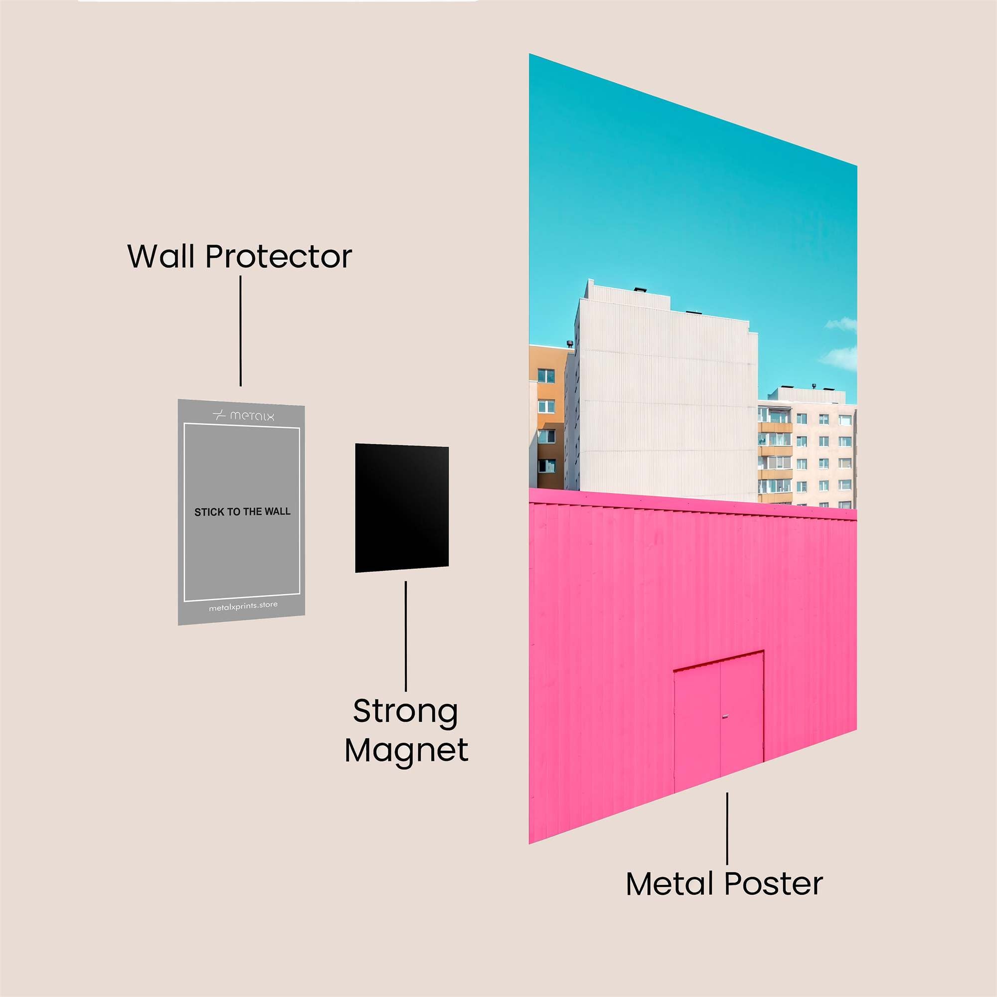 Urban Serenity Safe Wall Magnetic / M