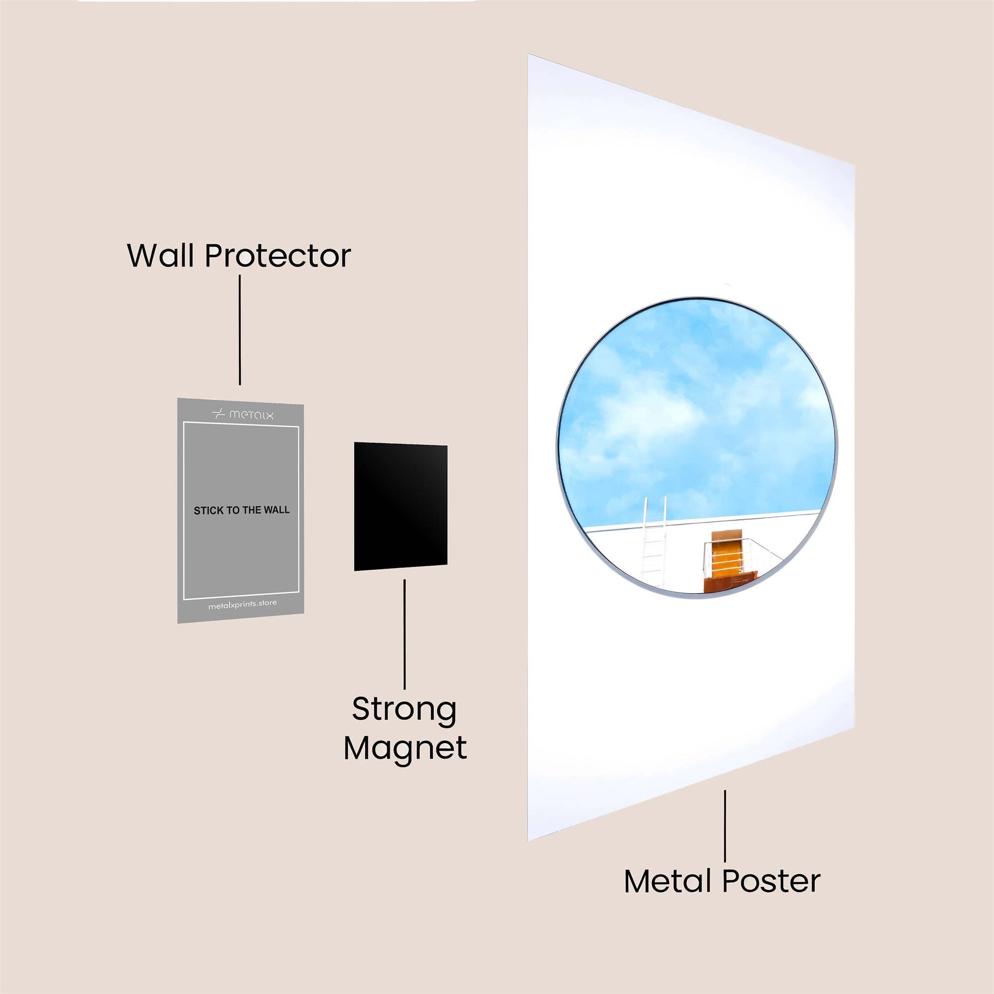 Sky Serenity Safe Wall Magnetic / M