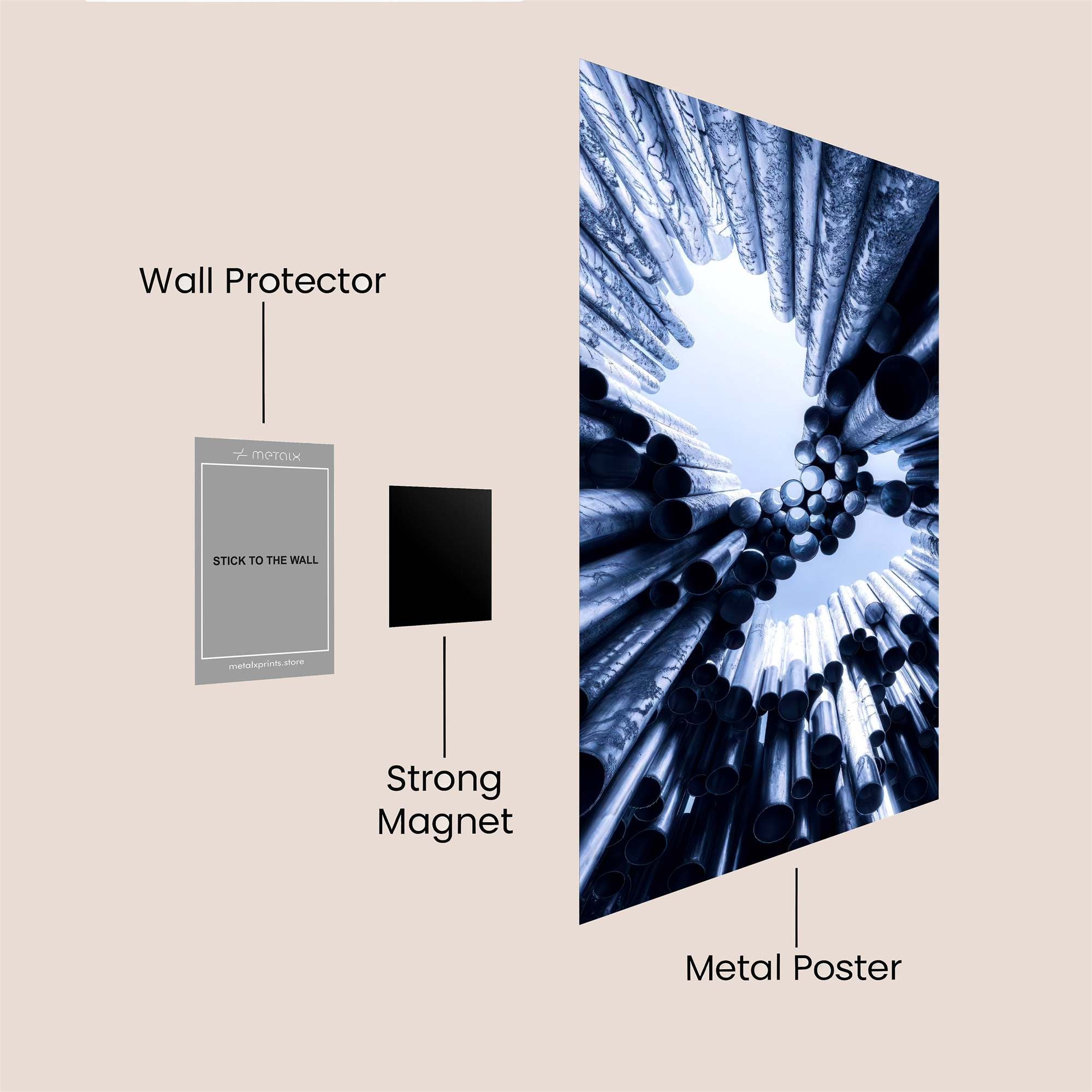 Pipes Enigmatic Safe Wall Magnetic / M