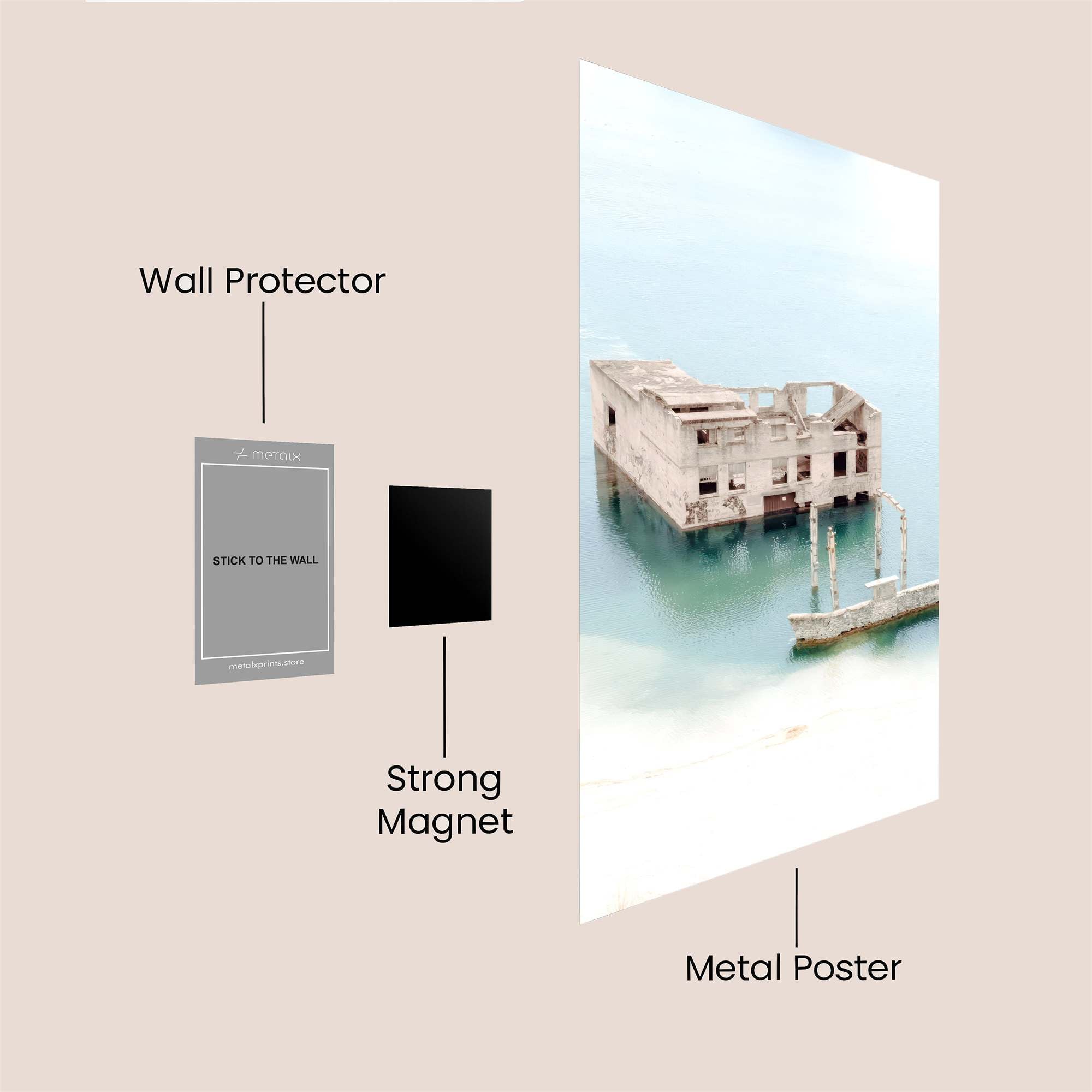 Ruin Serenity Safe Wall Magnetic / M