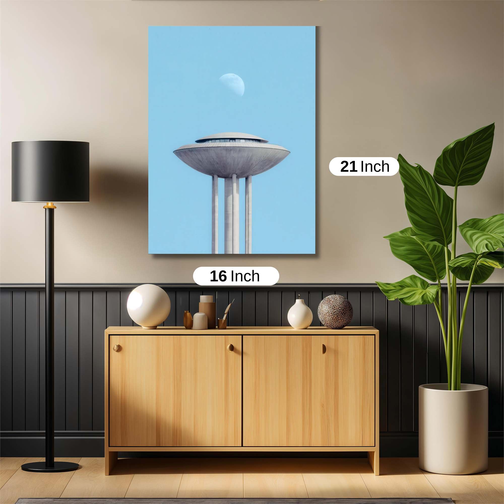 Moonlit Tower Safe Wall Magnetic / M