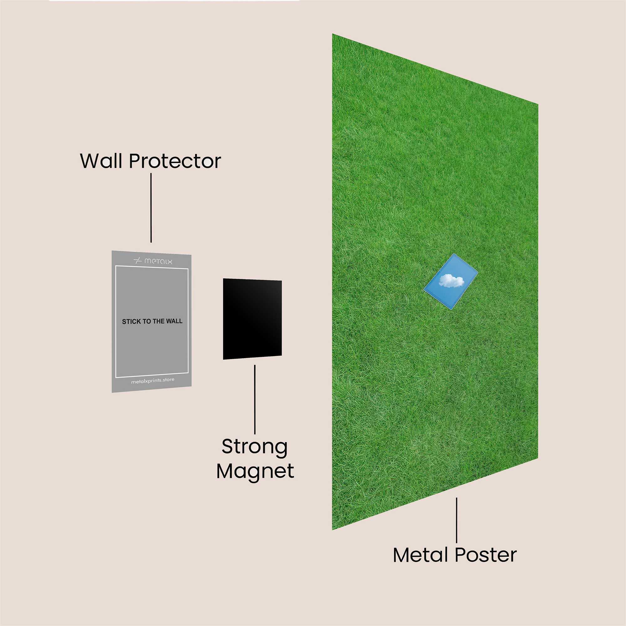 Architectural Whimsy Safe Wall Magnetic / M