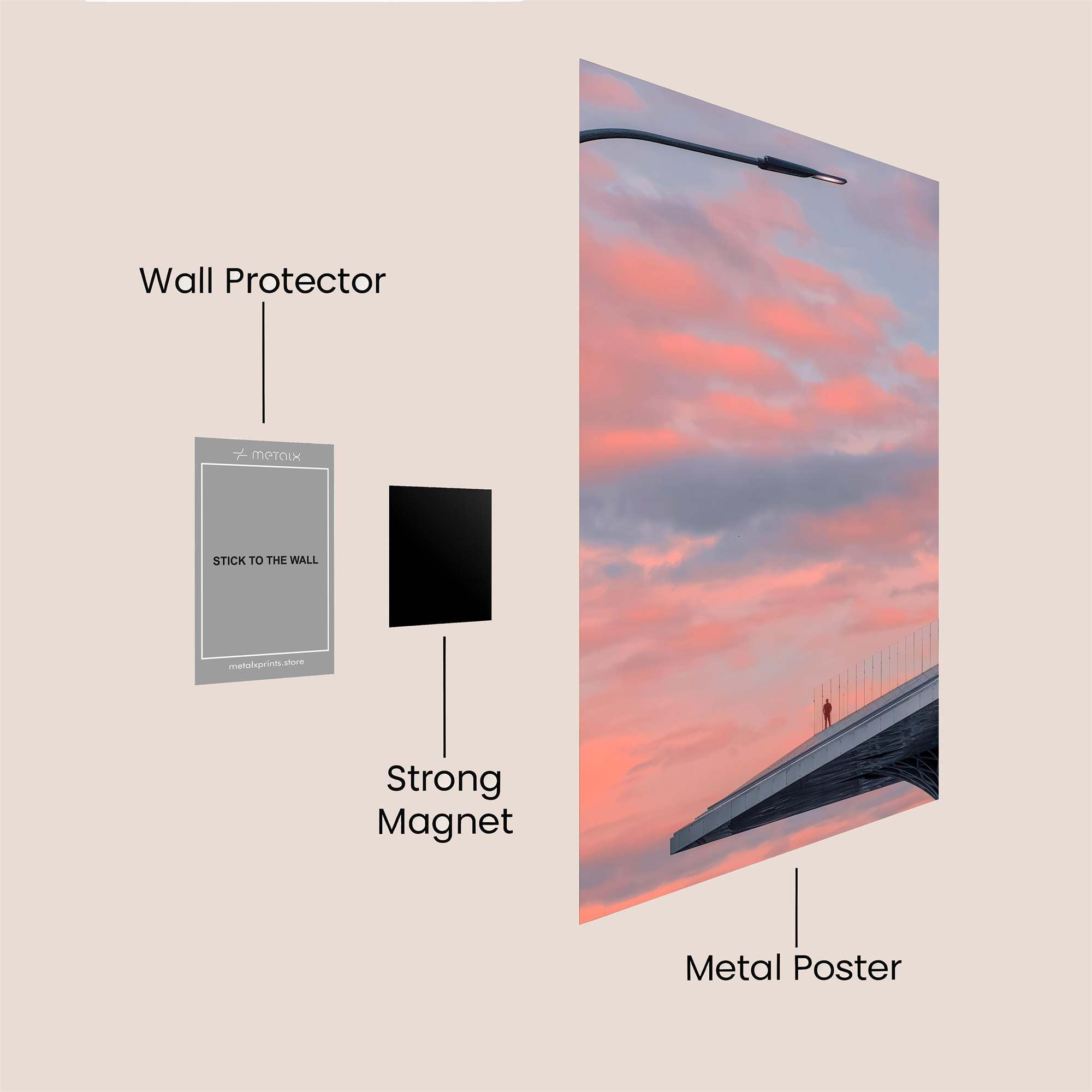 8House Serene Safe Wall Magnetic / M