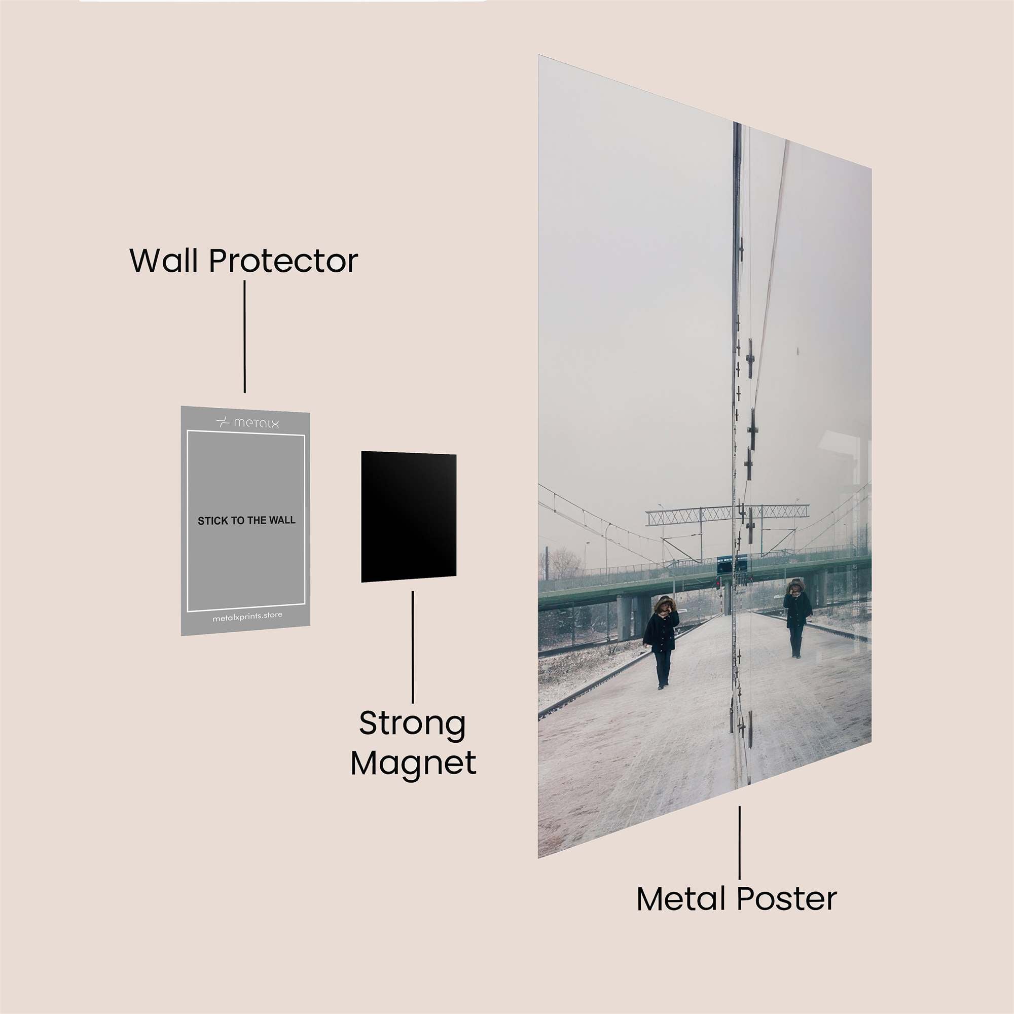 Winter Reflection Safe Wall Magnetic / M