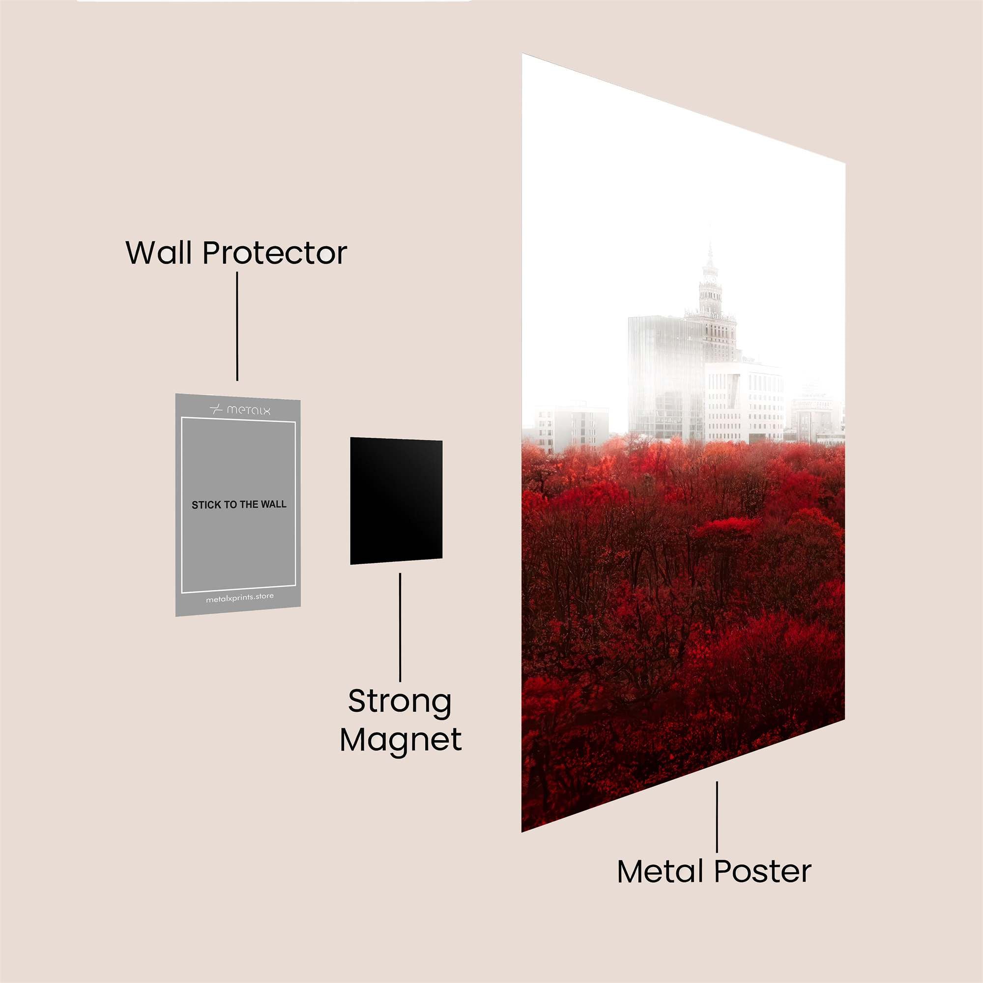 City Serenity Safe Wall Magnetic / M