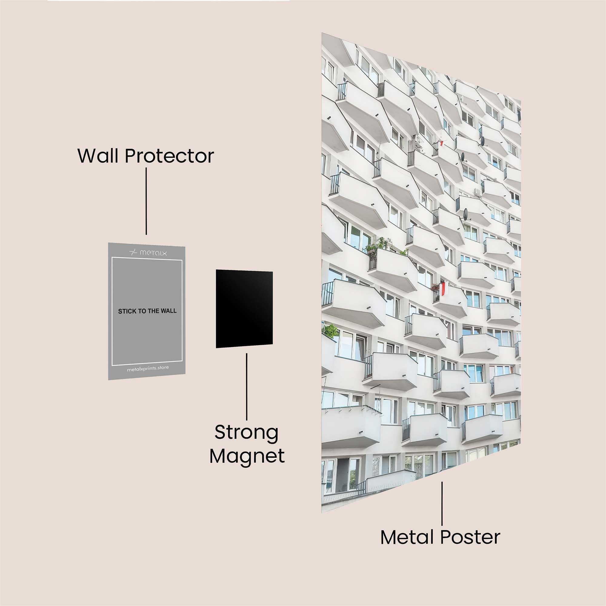Apartment Monotony Safe Wall Magnetic / M