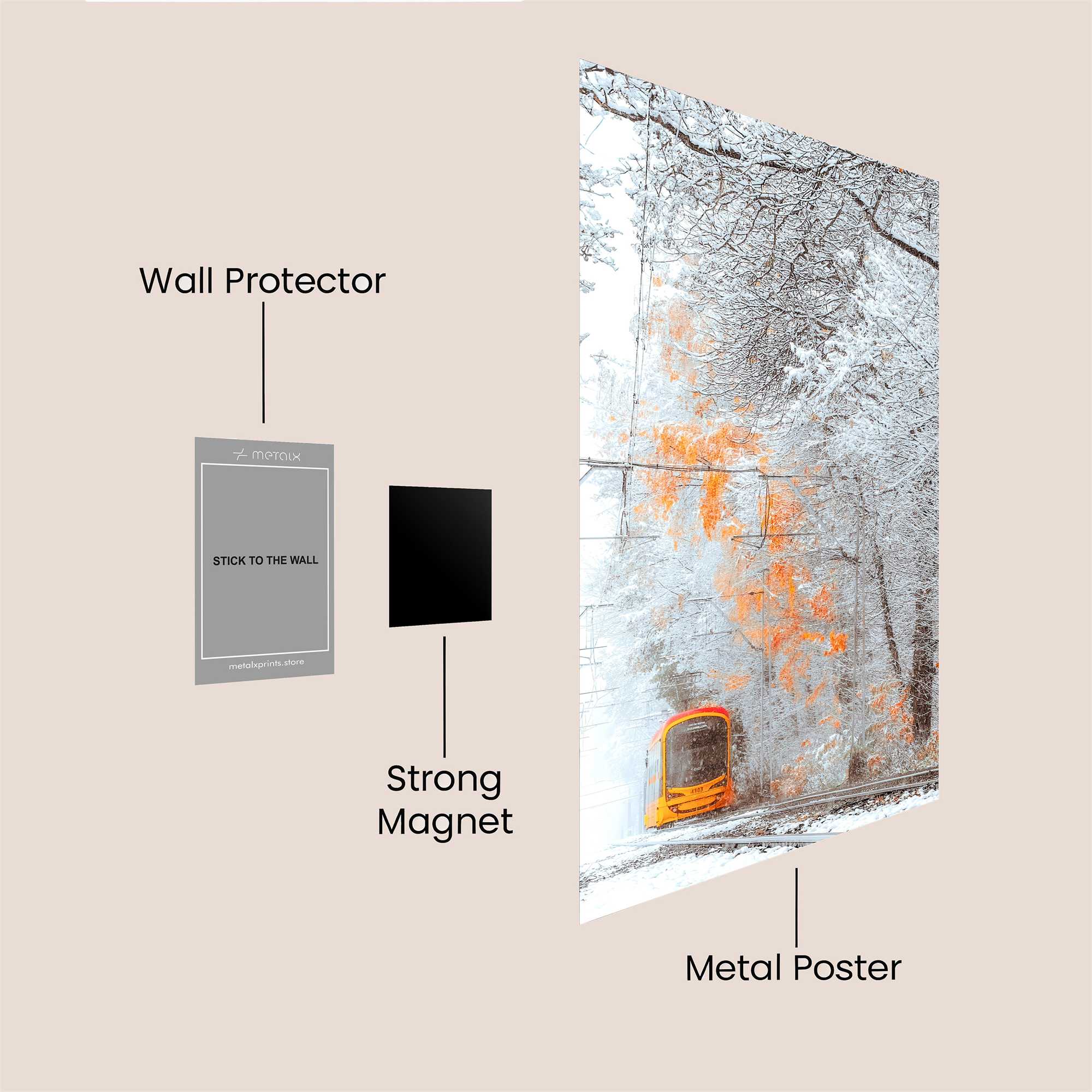 Tram Twilight Safe Wall Magnetic / M