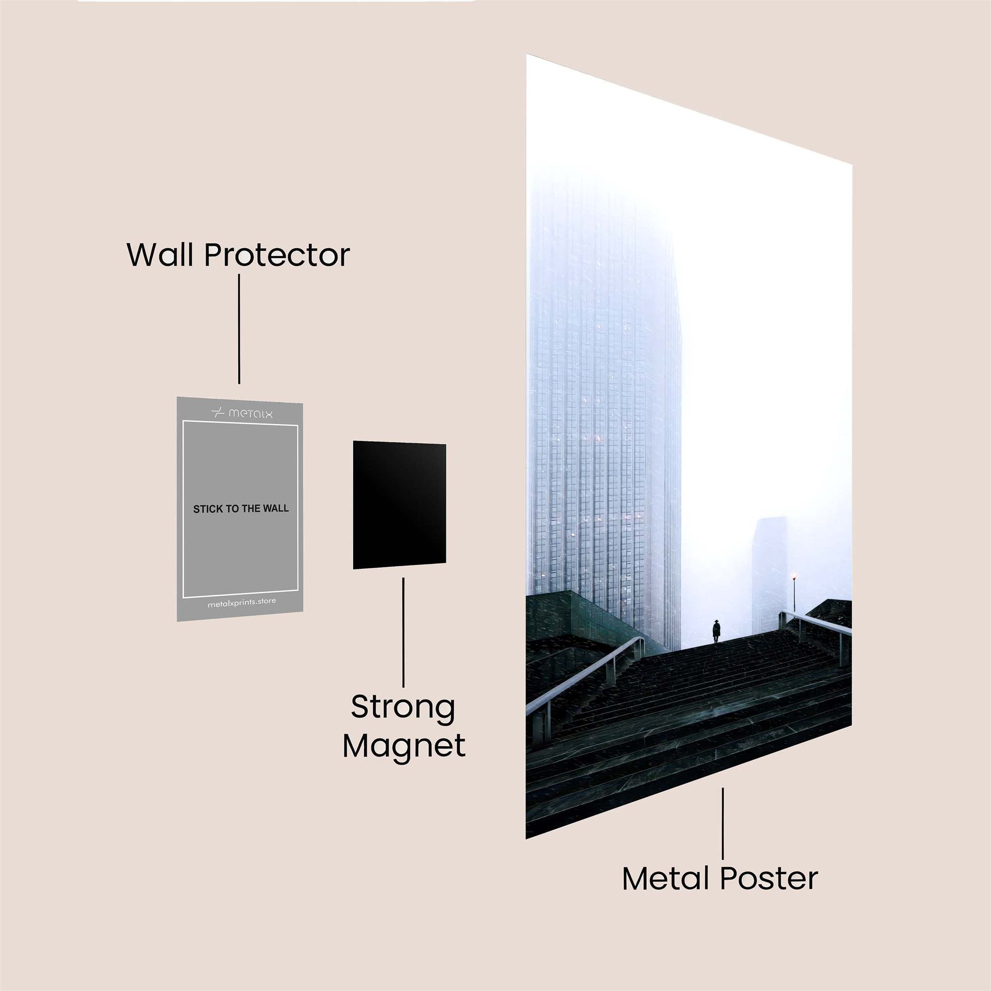 Tower Serenity Safe Wall Magnetic / M