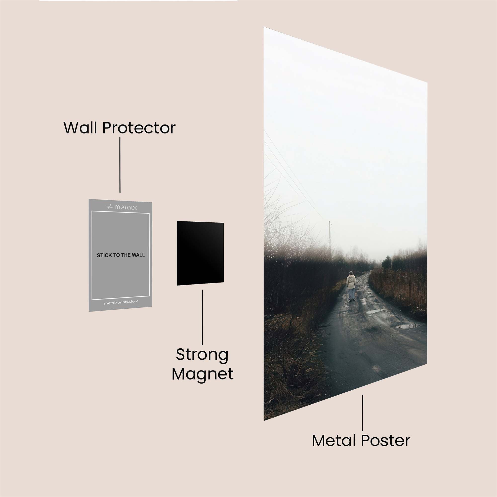 Foggy Journey Safe Wall Magnetic / M