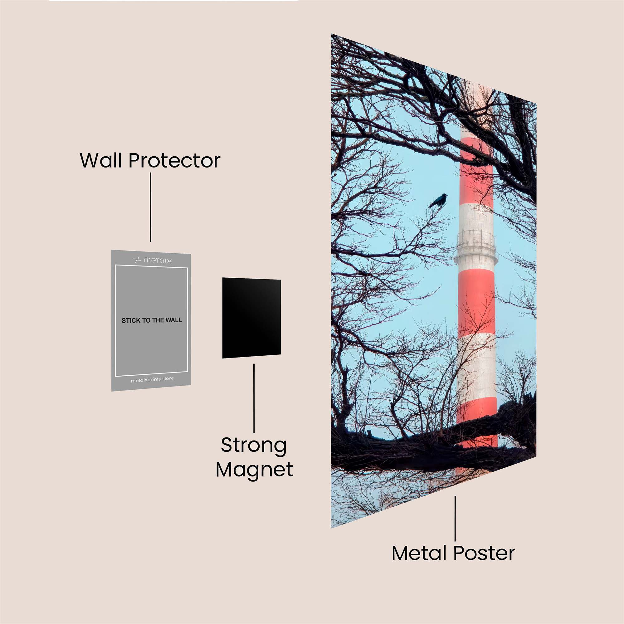 Raven Serenity Safe Wall Magnetic / M