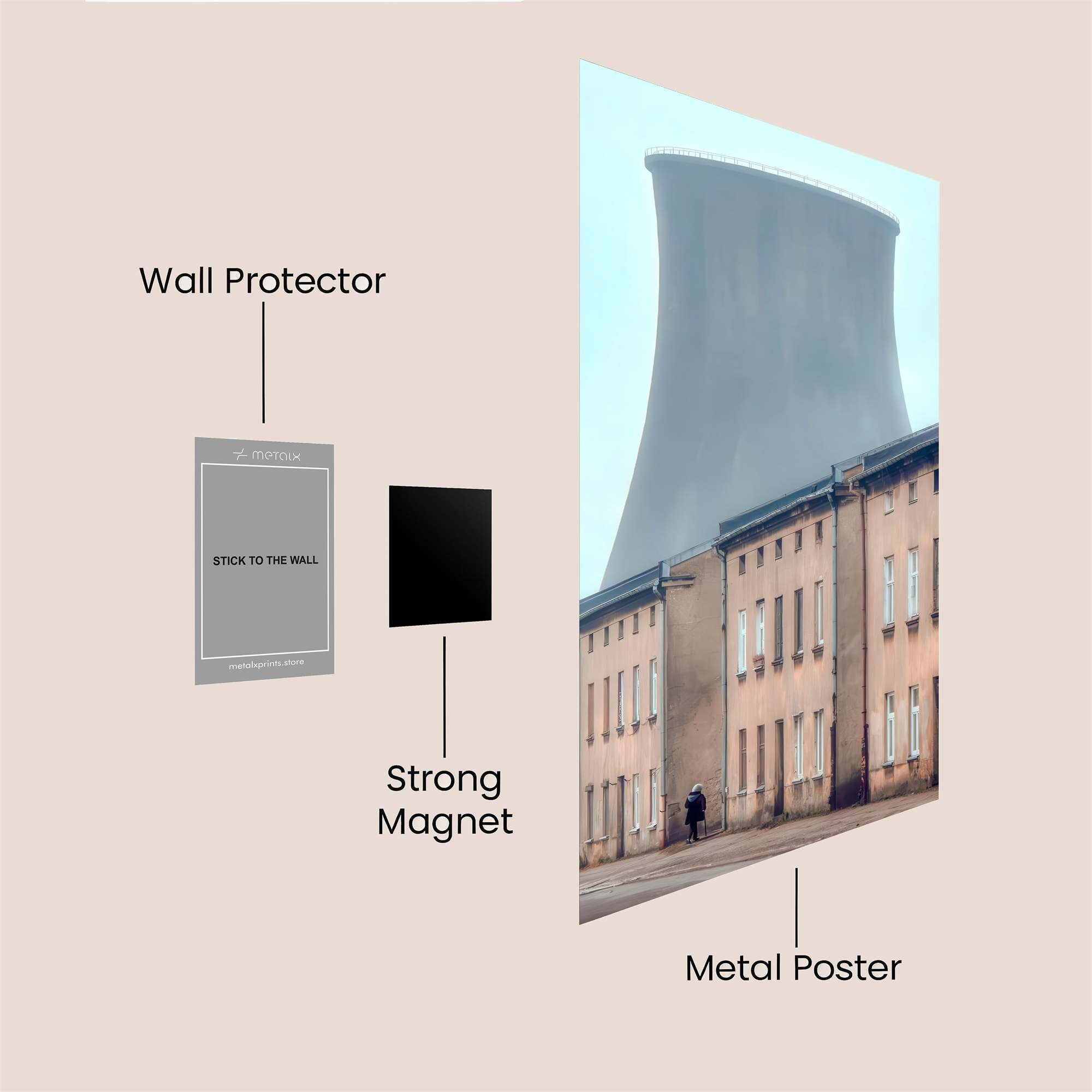 Cooling Tower Melancholy Safe Wall Magnetic / M