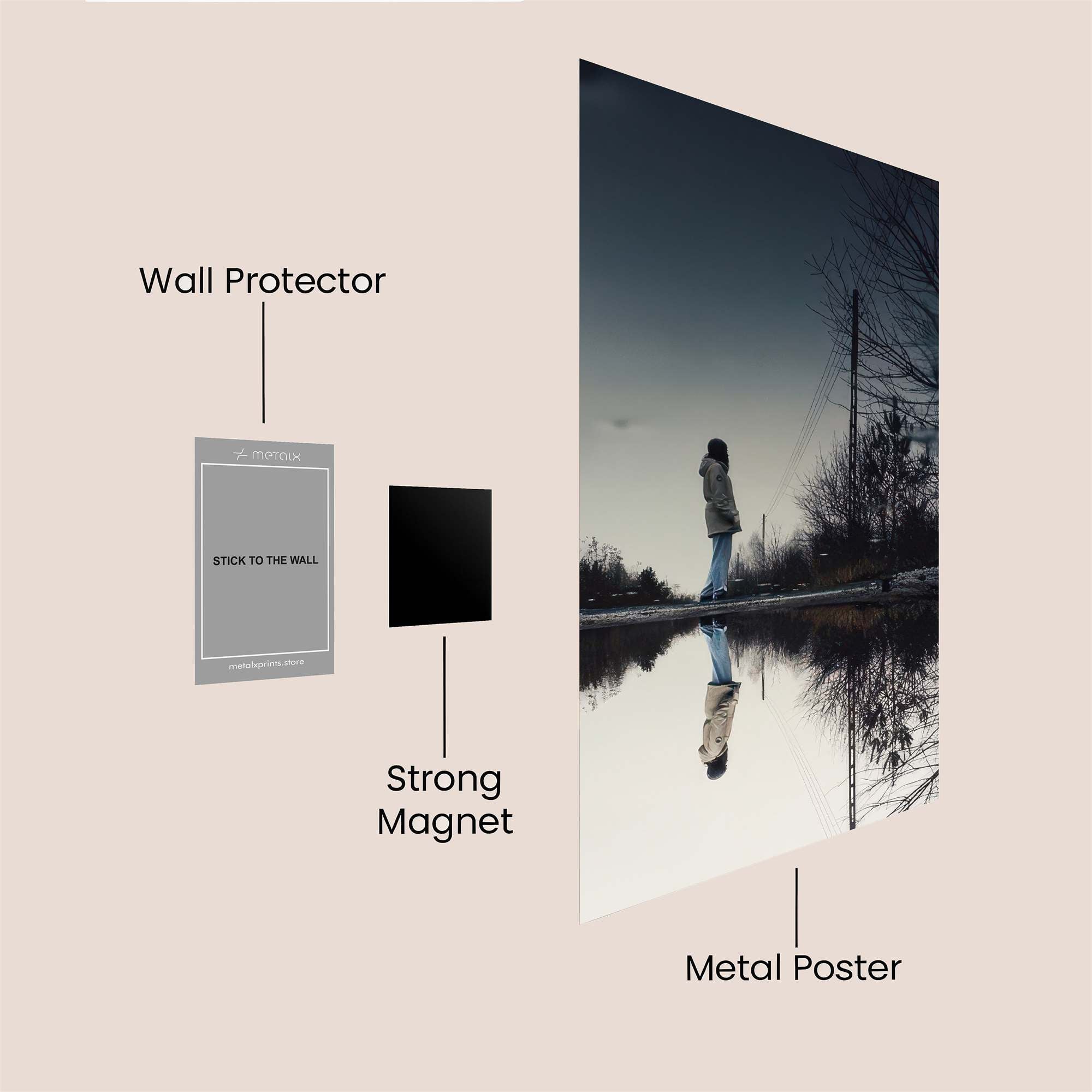 Solitude Whisper Safe Wall Magnetic / M