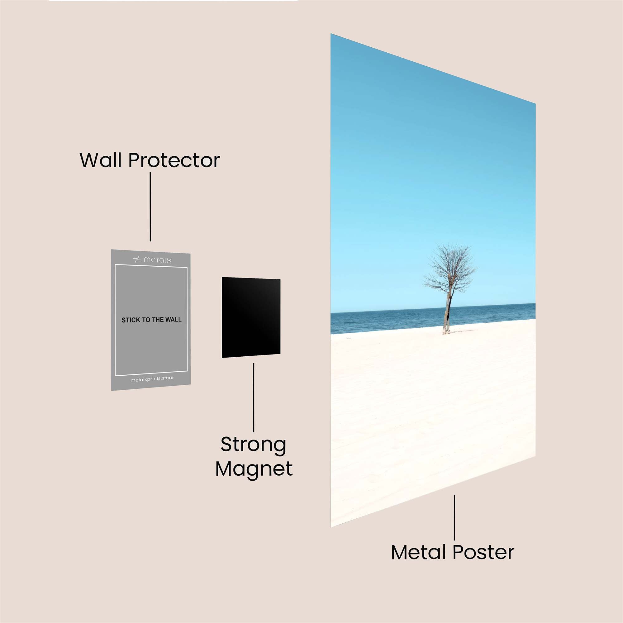 Lonely Tree Safe Wall Magnetic / M