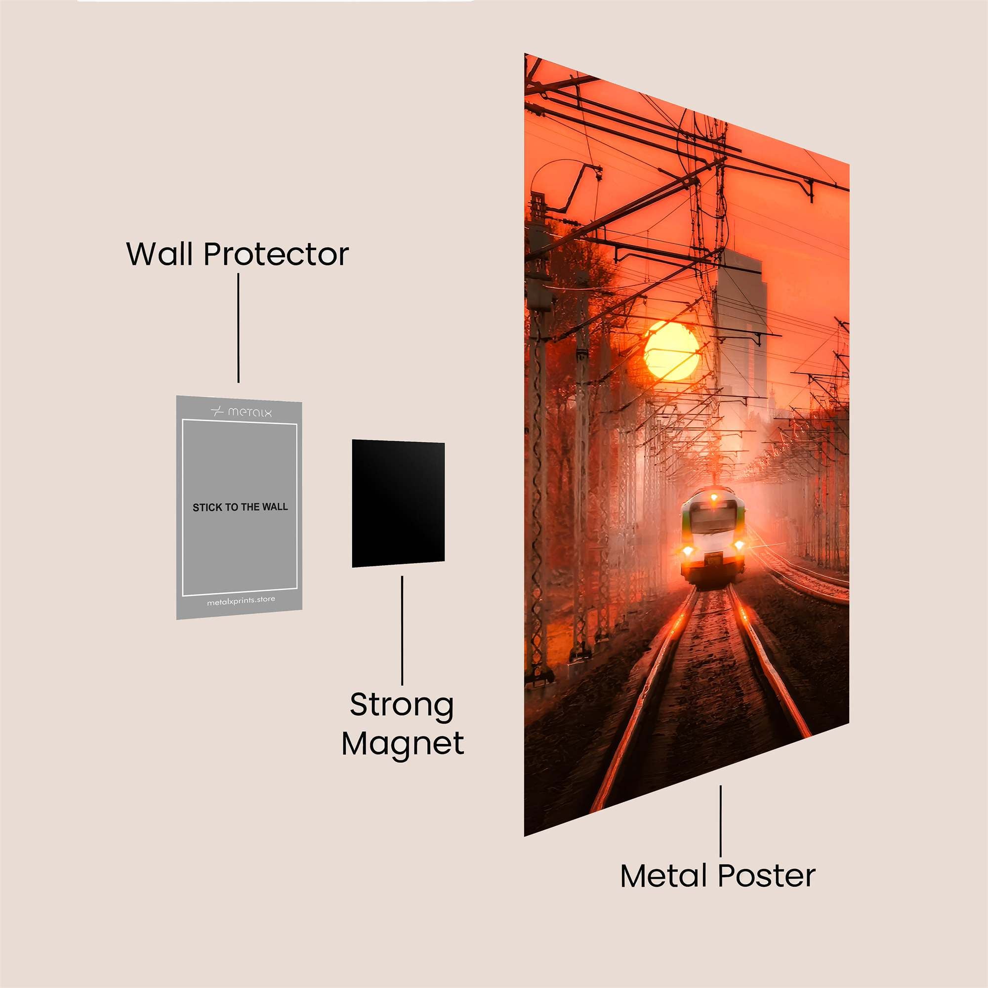 Sunset Journey Safe Wall Magnetic / M