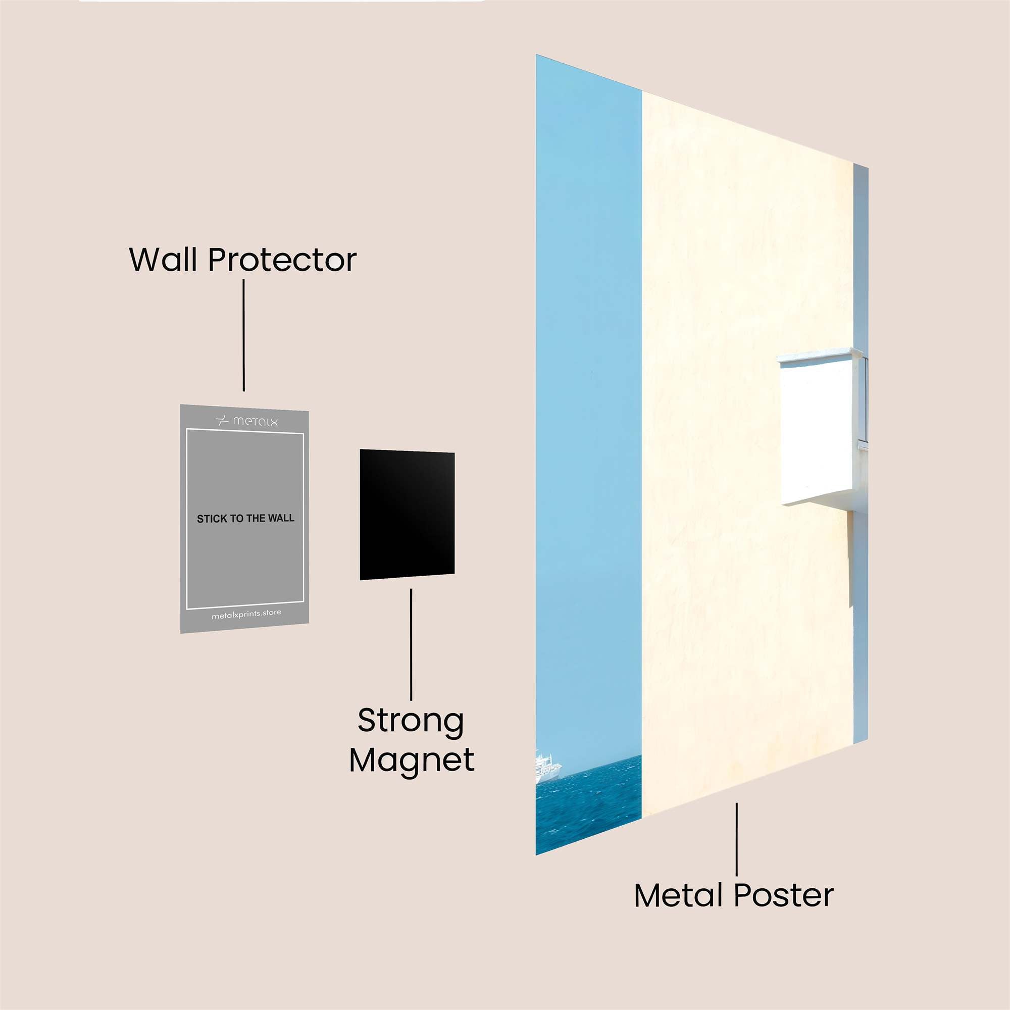 Balcony Solitude Safe Wall Magnetic / M