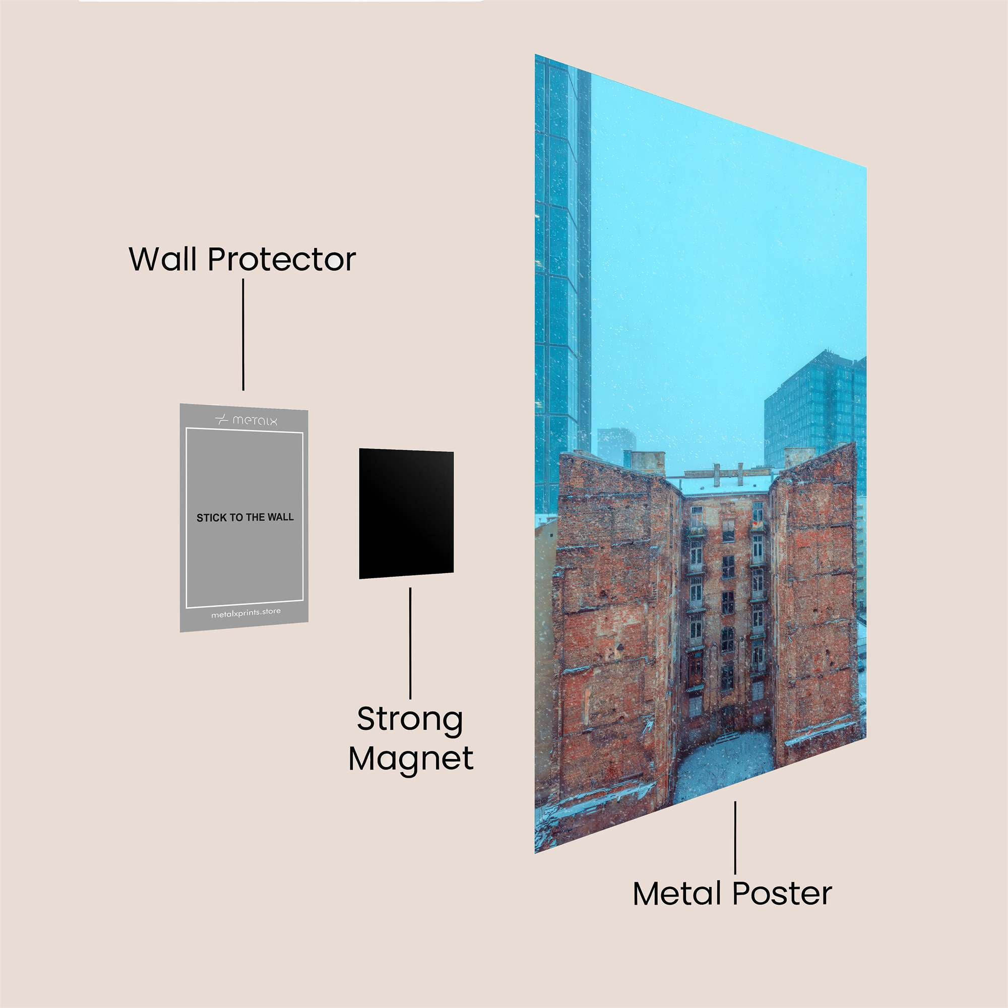Building Melancholy Safe Wall Magnetic / M