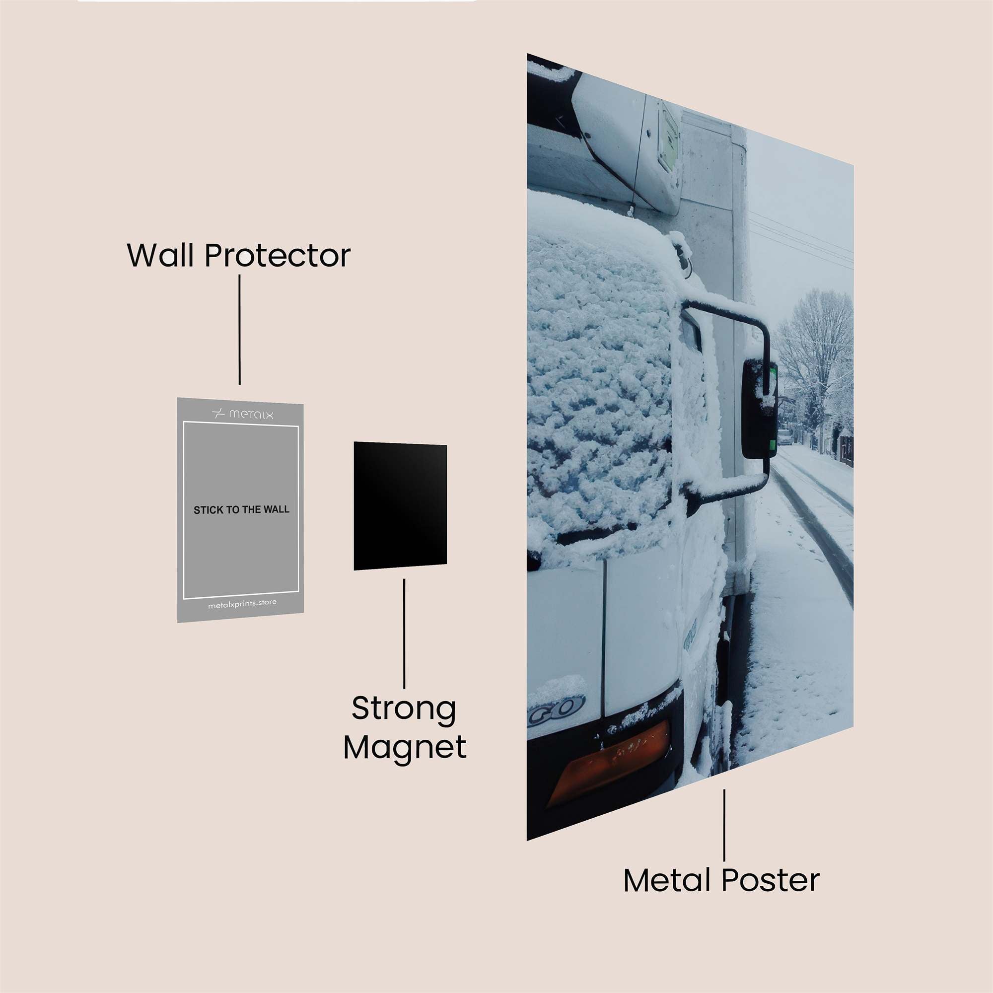 Atego Blizzard Safe Wall Magnetic / M