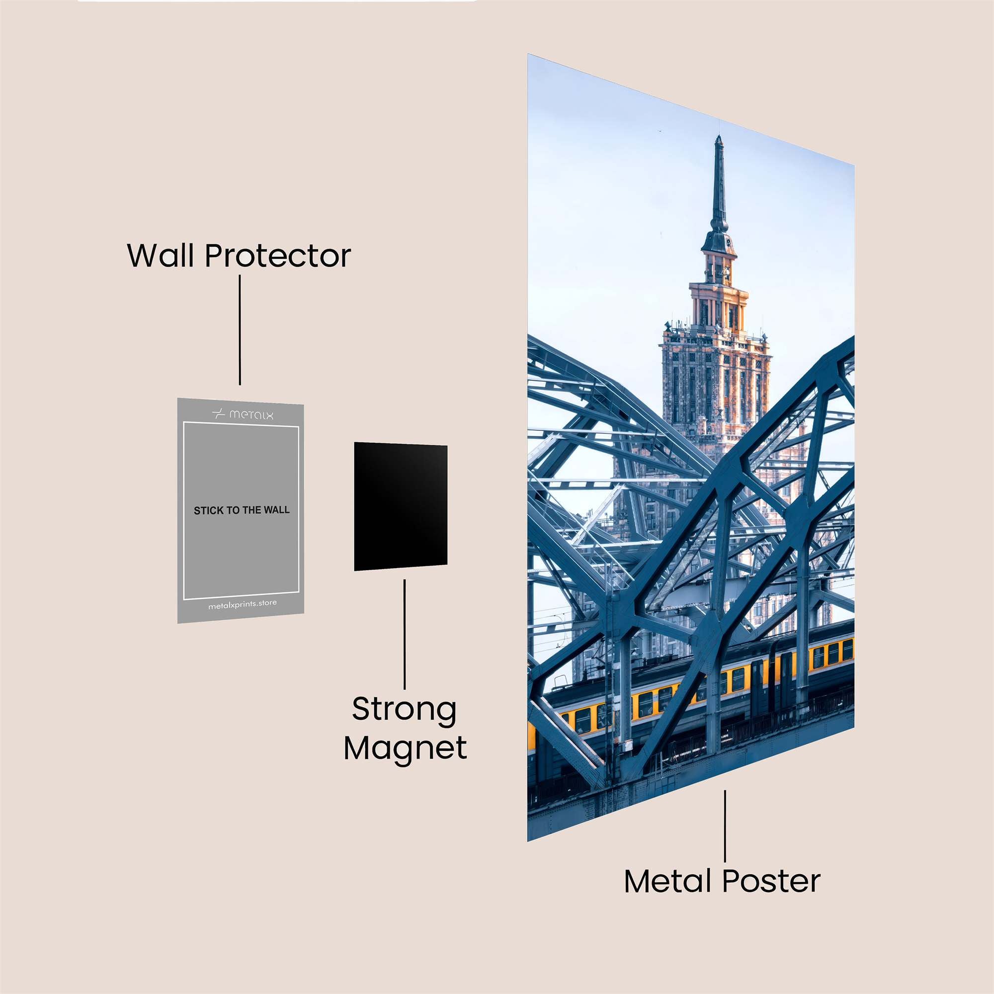 Skyscraper Serenity Safe Wall Magnetic / M