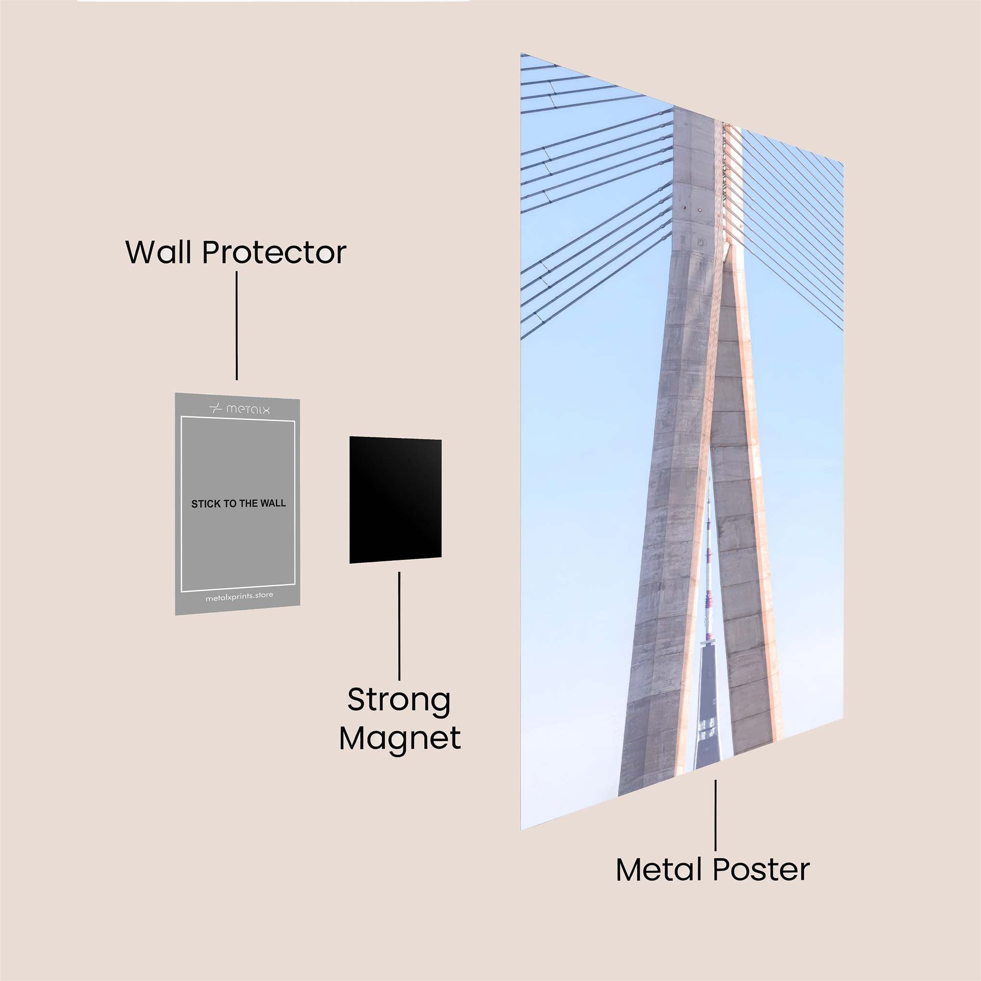 Bridge Serenity Safe Wall Magnetic / M
