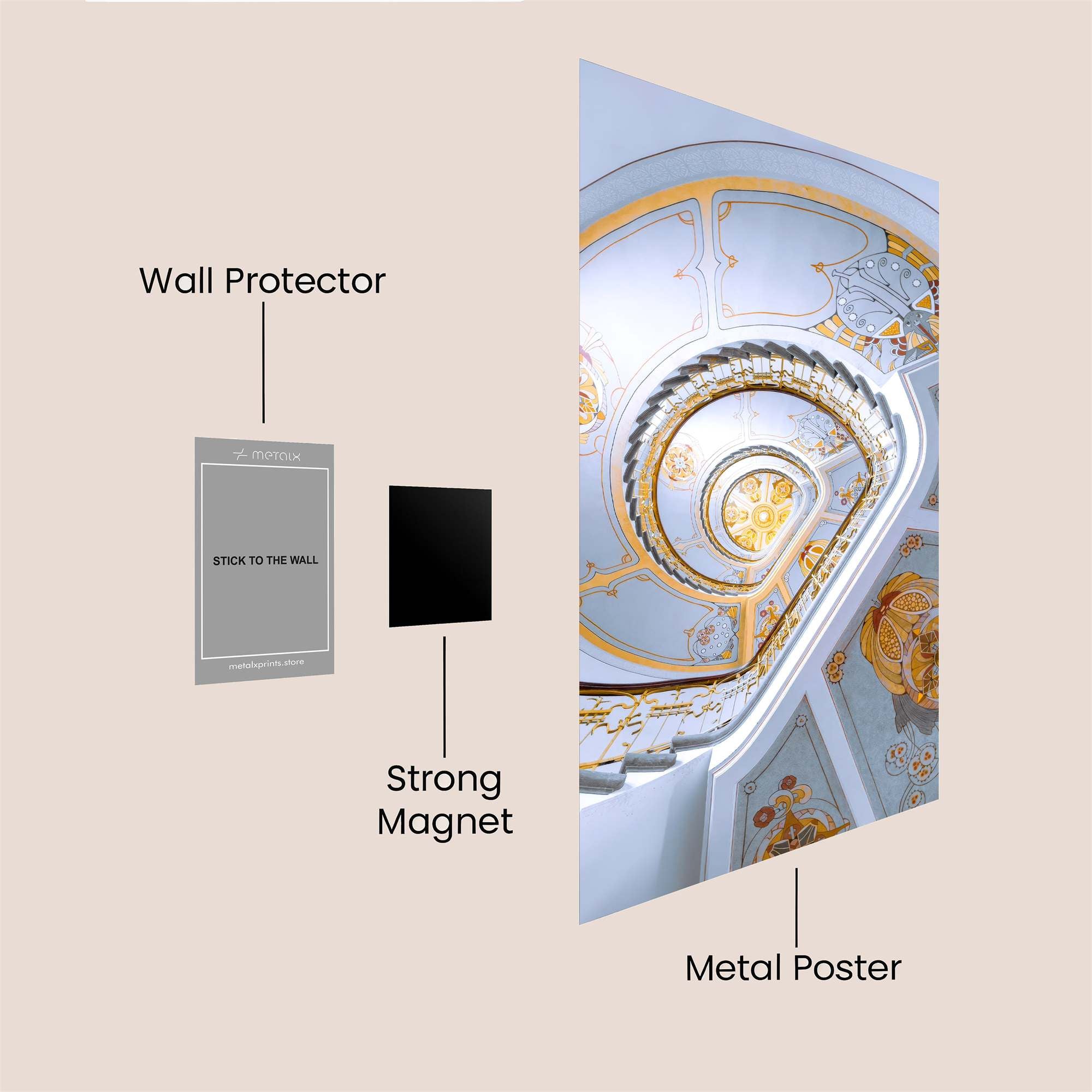 Spiral Elegance Safe Wall Magnetic / M