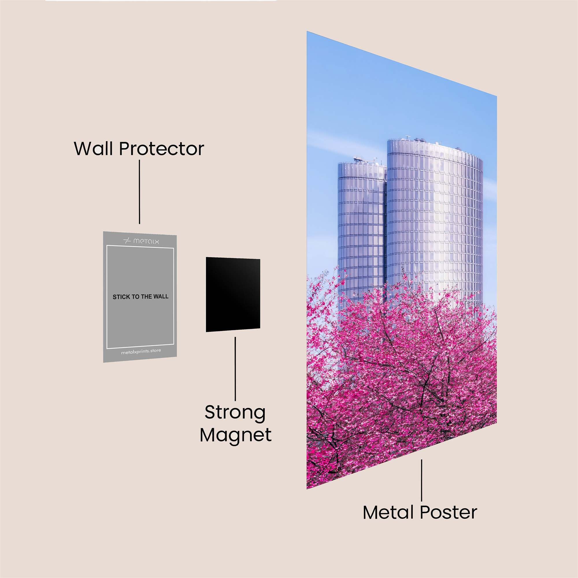 Skyline Serenity Safe Wall Magnetic / M