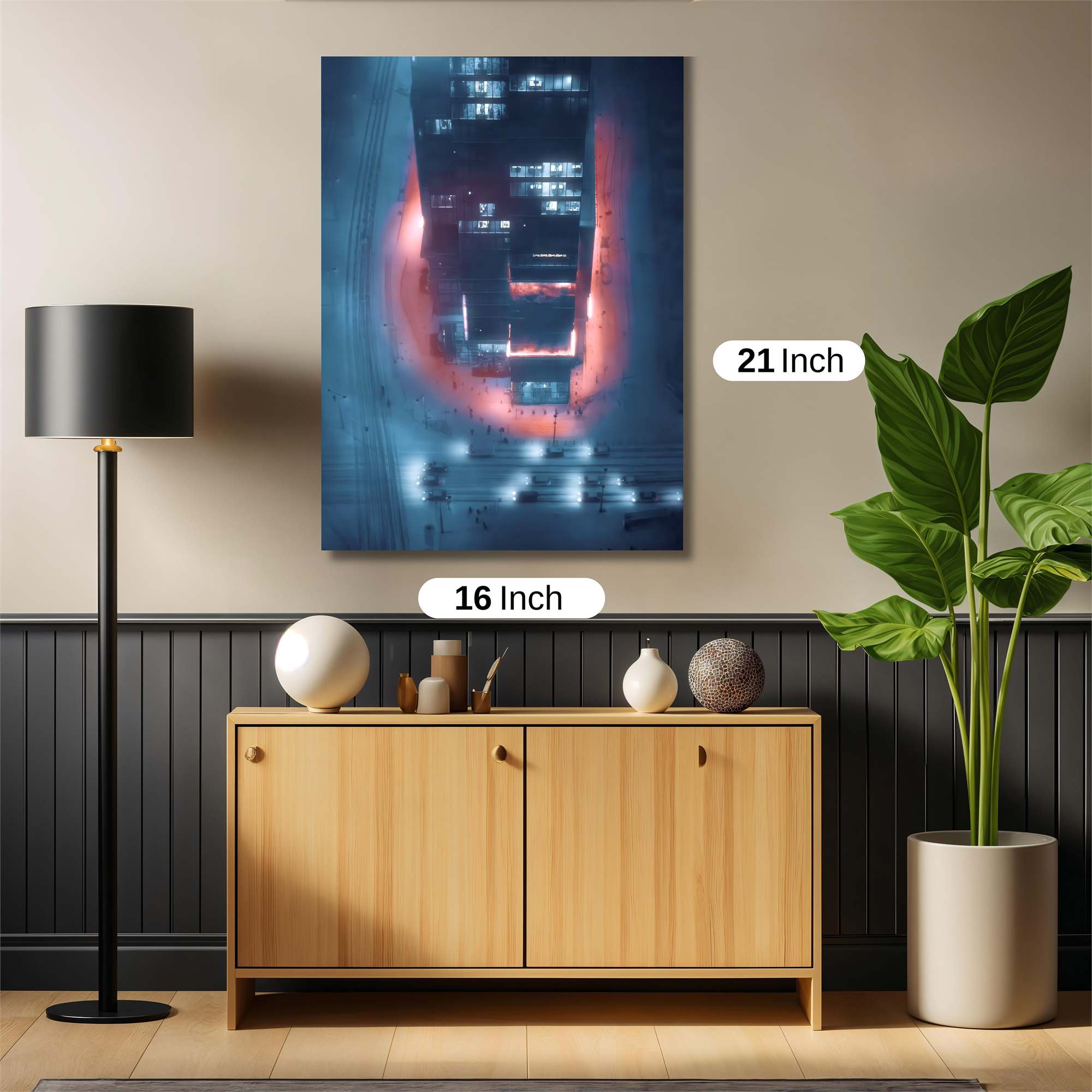Skyscraper Glow Safe Wall Magnetic / M
