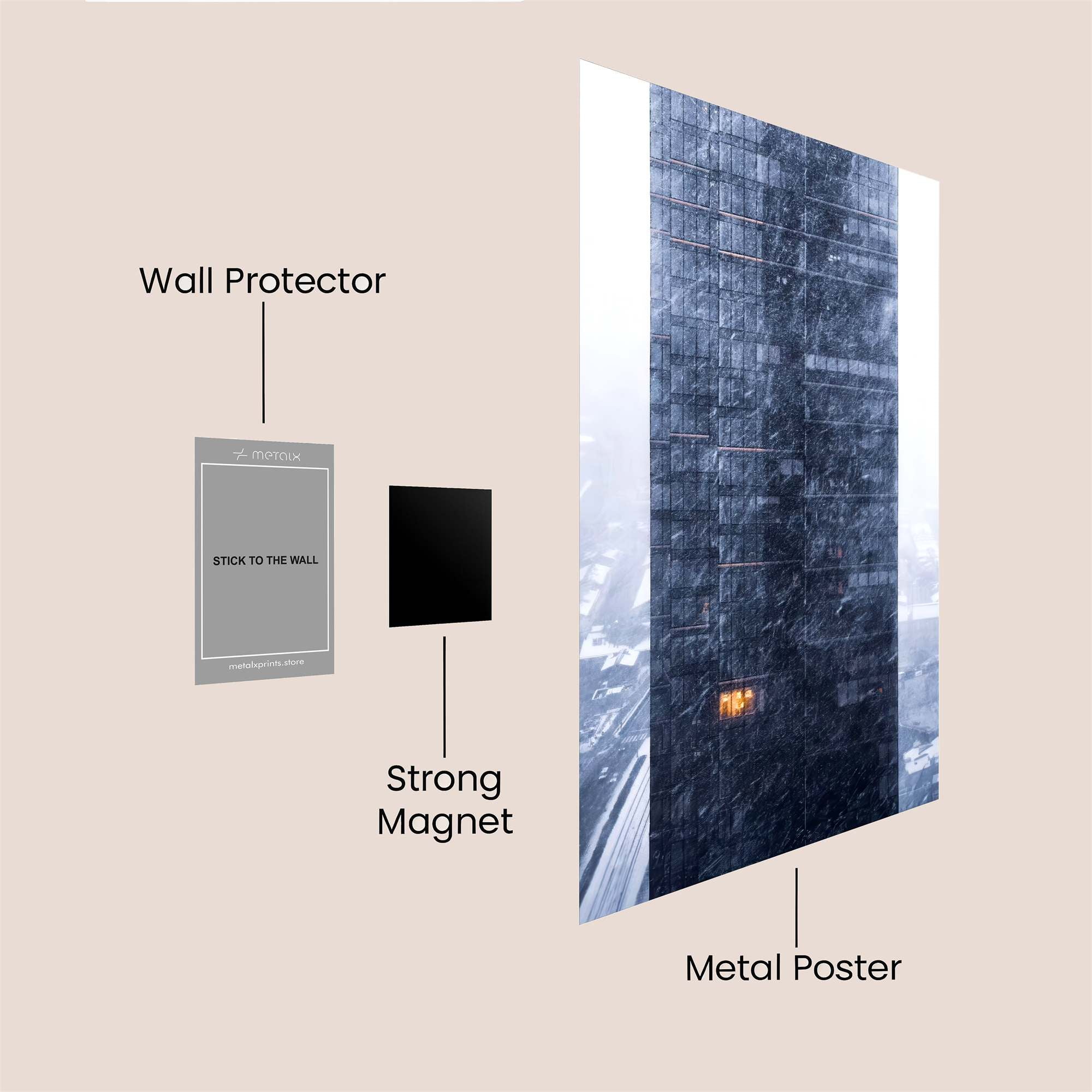 Tower Solitude Safe Wall Magnetic / M