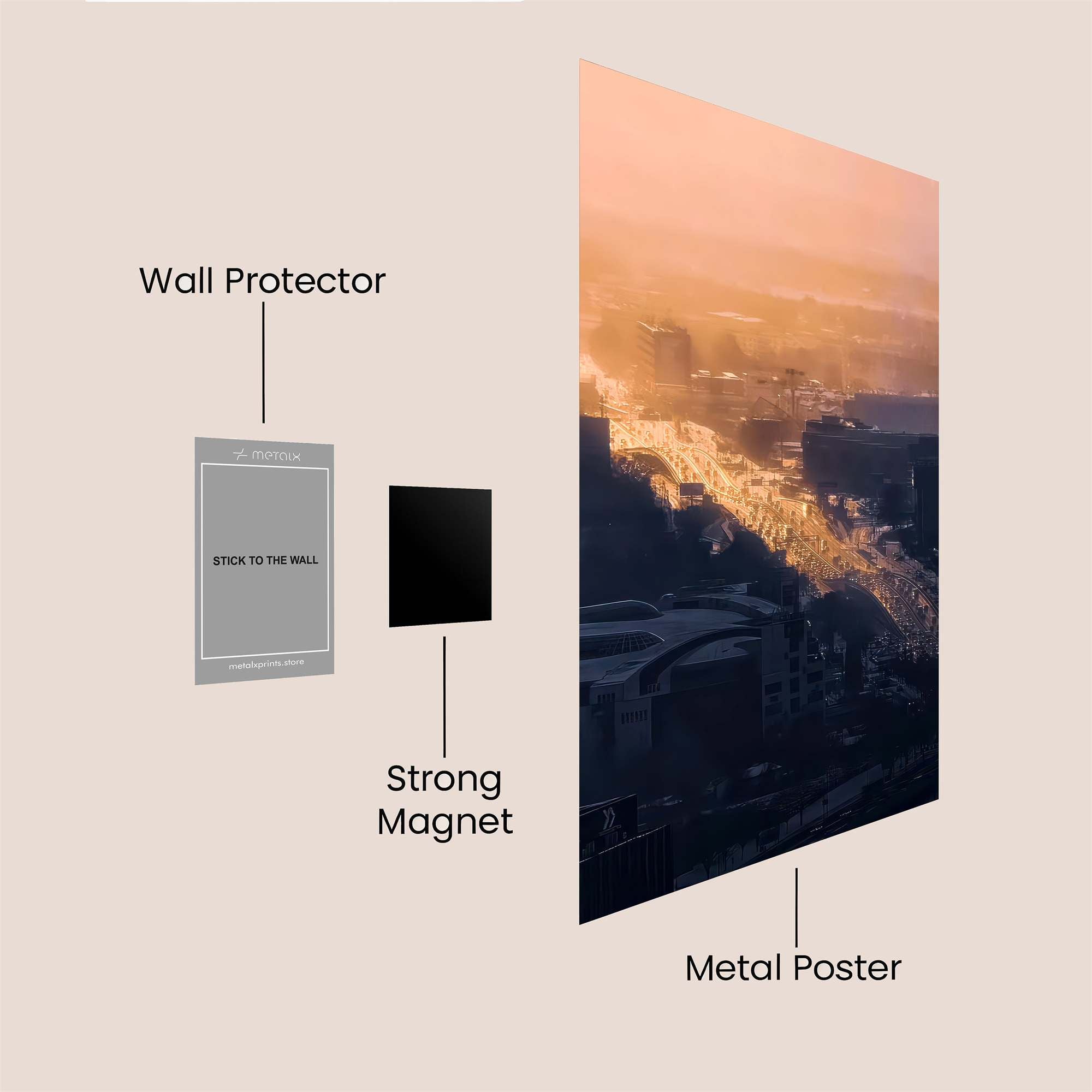 City Glow Safe Wall Magnetic / M