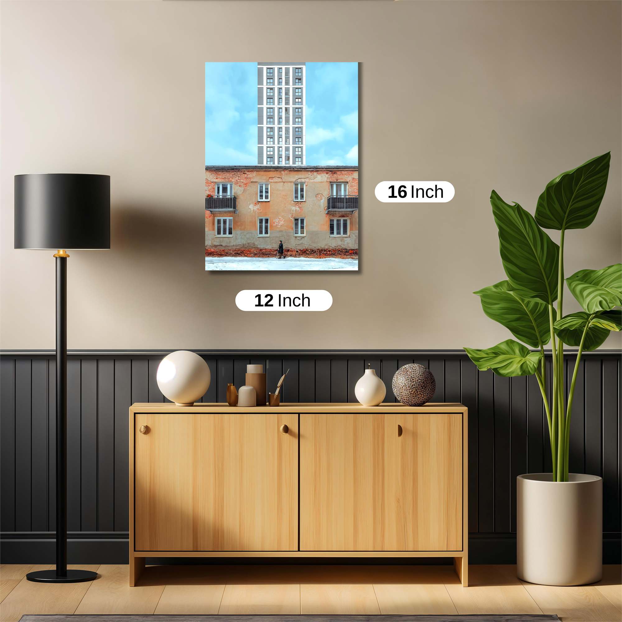 Towering Contrast Safe Wall Magnetic / M