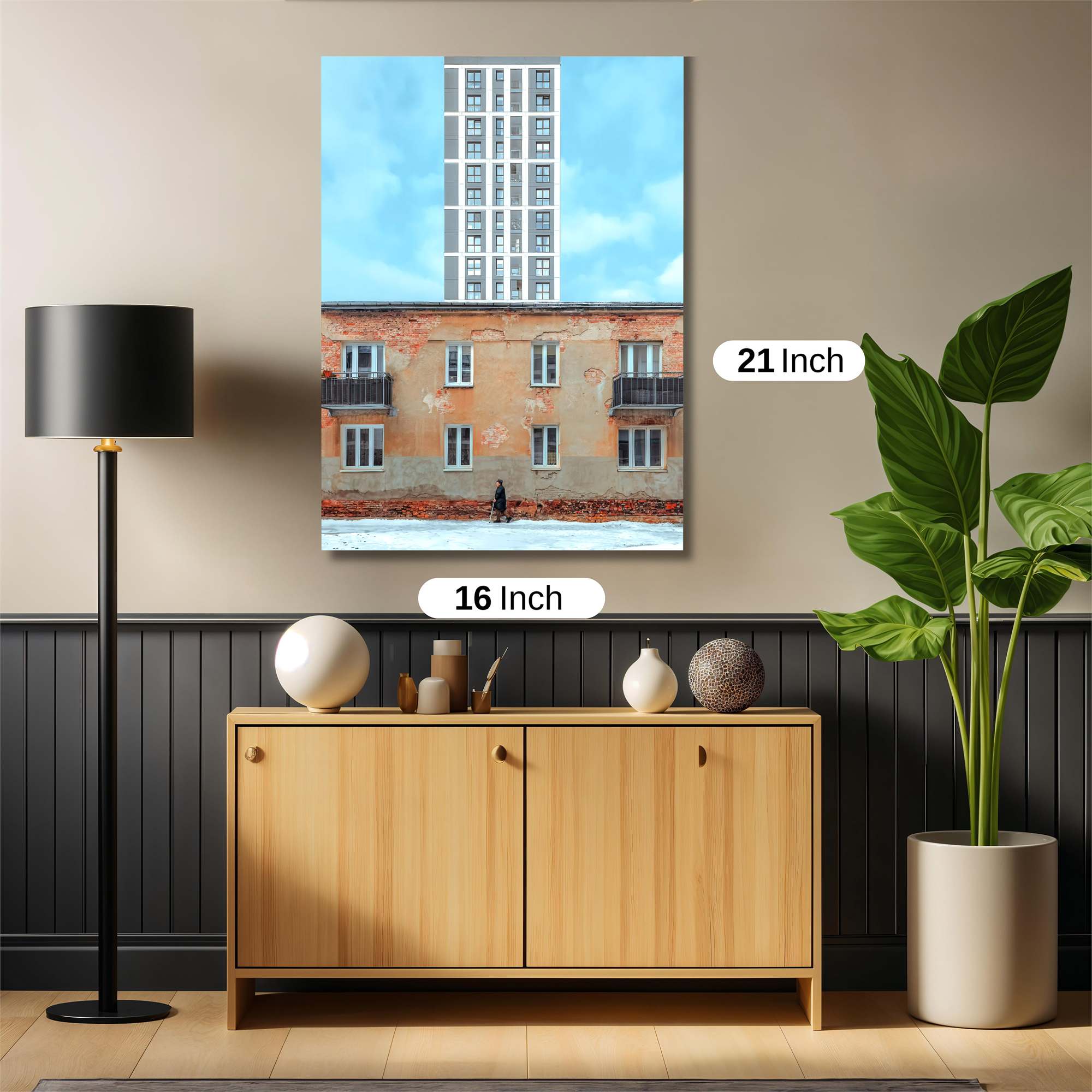 Towering Contrast Safe Wall Magnetic / M