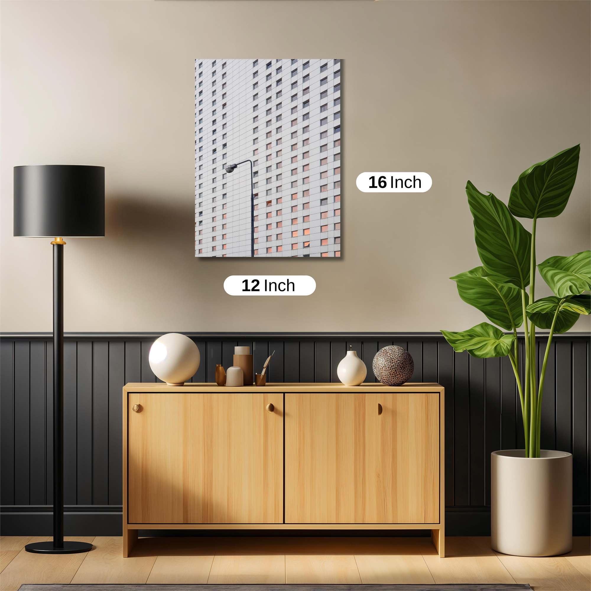 Skyscraper Solitude Safe Wall Magnetic / M