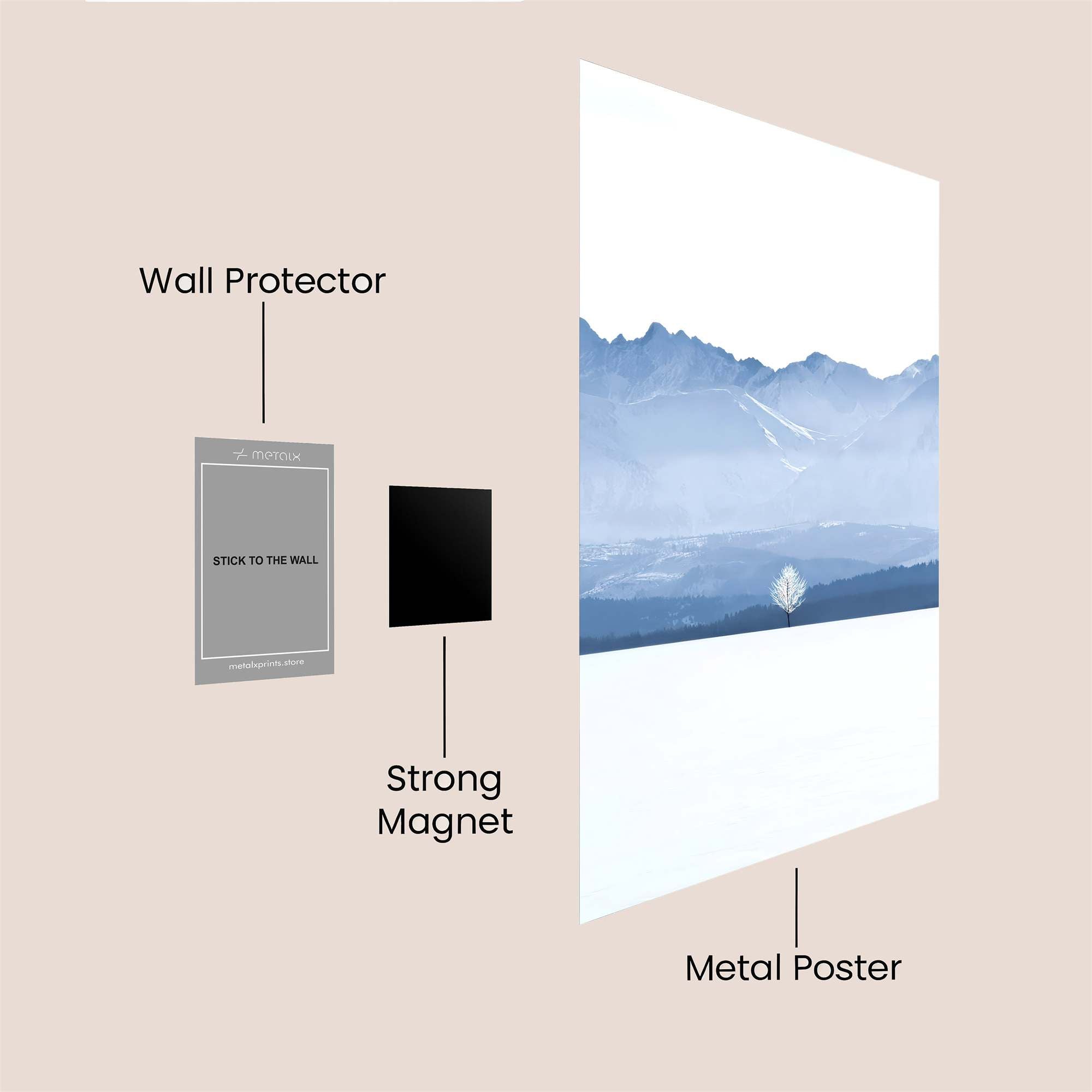 Mountain Serenity Safe Wall Magnetic / M