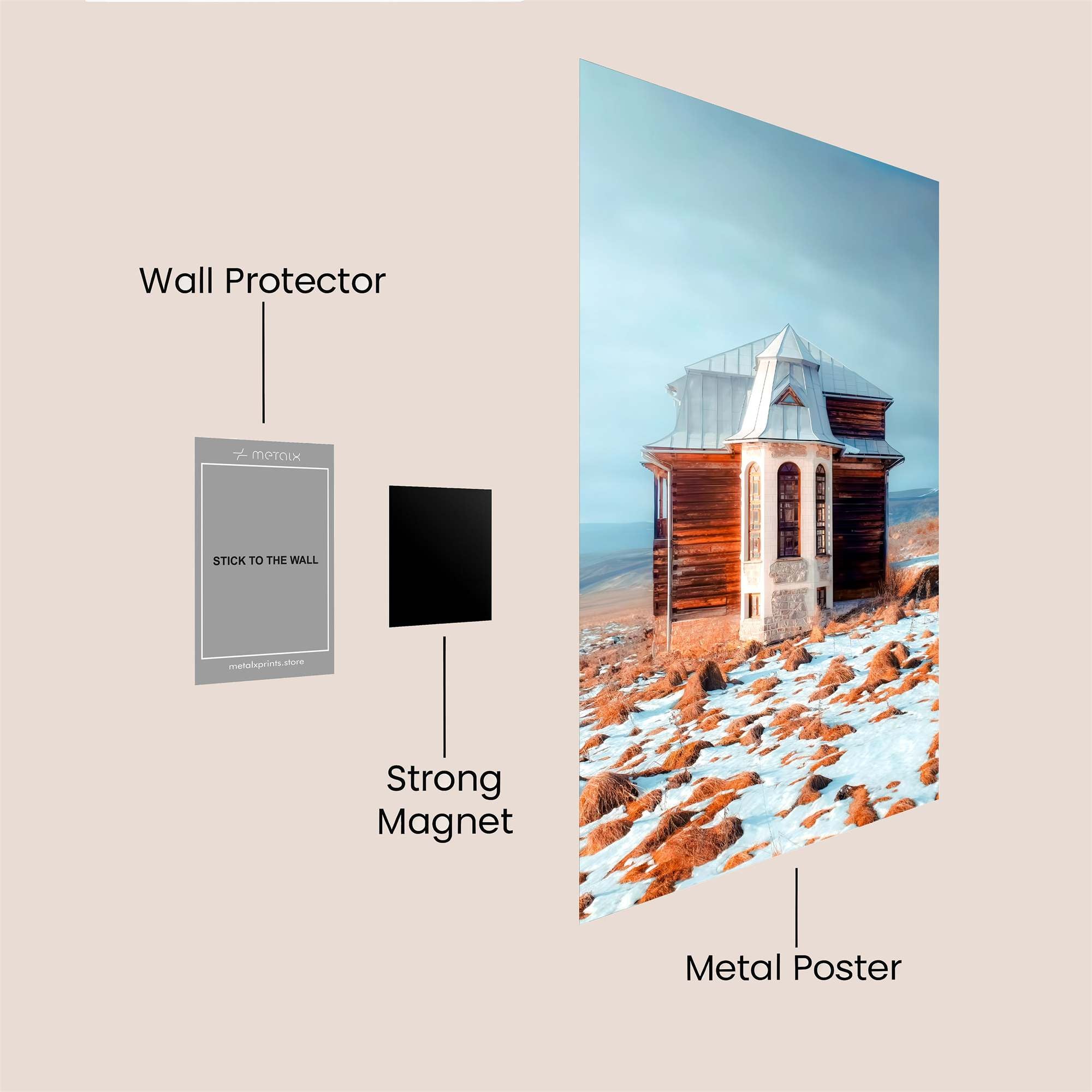 Cabin Solitude Safe Wall Magnetic / M