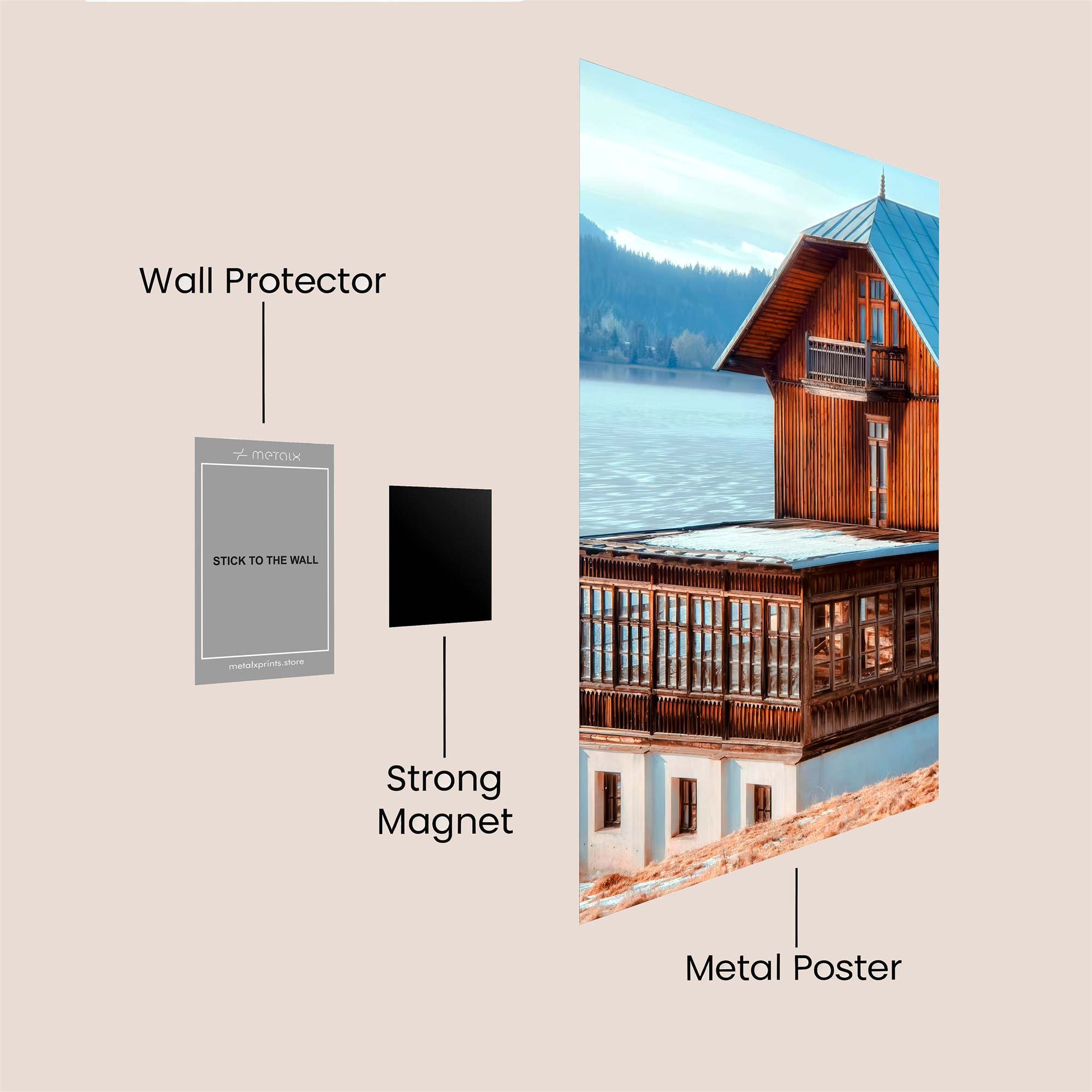 Lakeside Serenity Safe Wall Magnetic / M