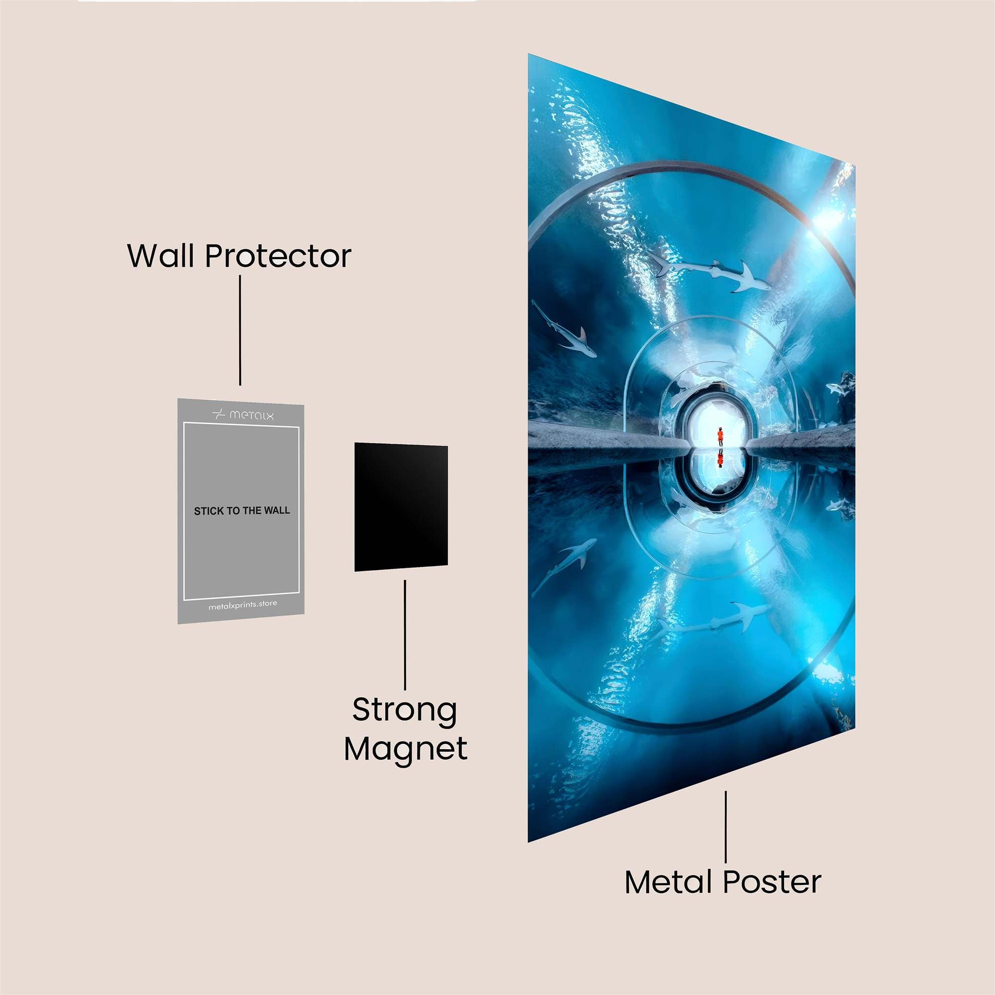 Portal Serenity Safe Wall Magnetic / M
