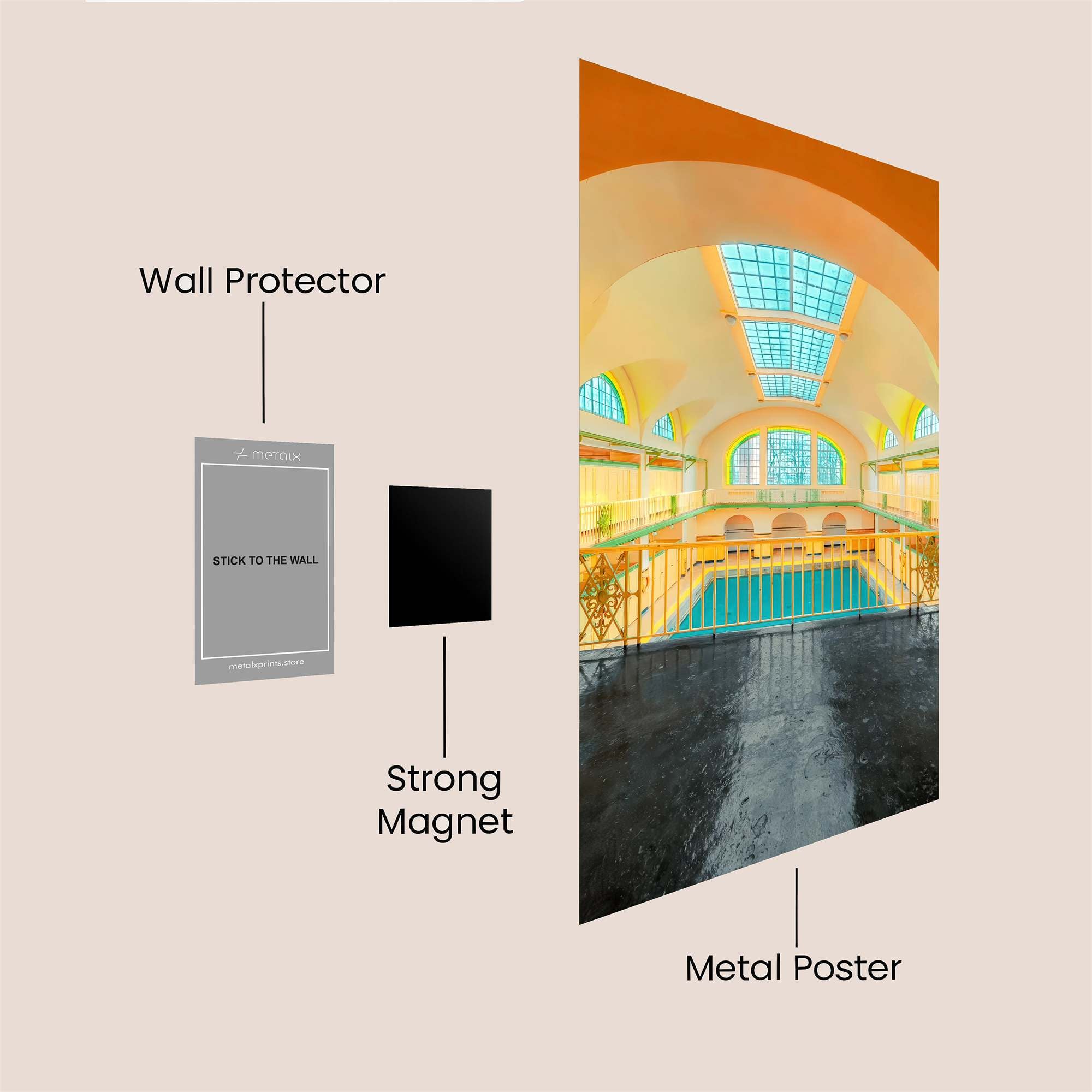 Stairway Solitude Safe Wall Magnetic / M