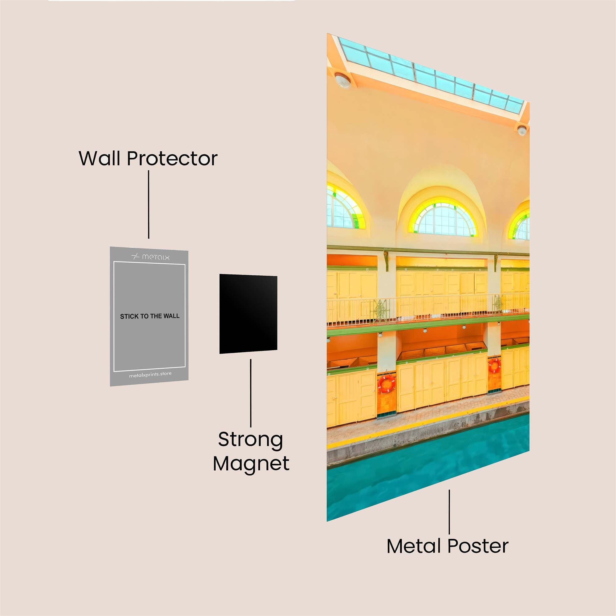 Aquatic Serenity Safe Wall Magnetic / M