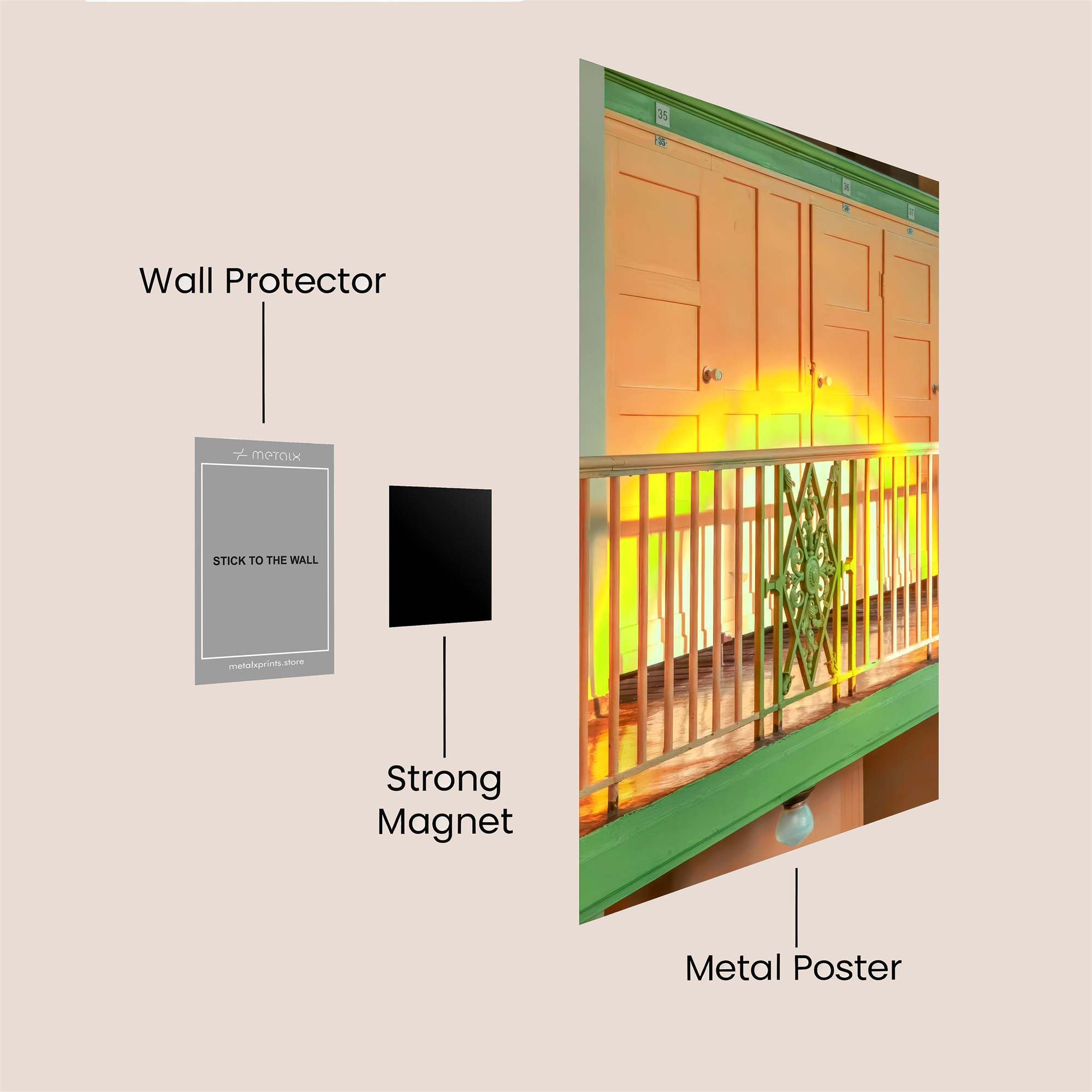 Sunrise Serenity Safe Wall Magnetic / M
